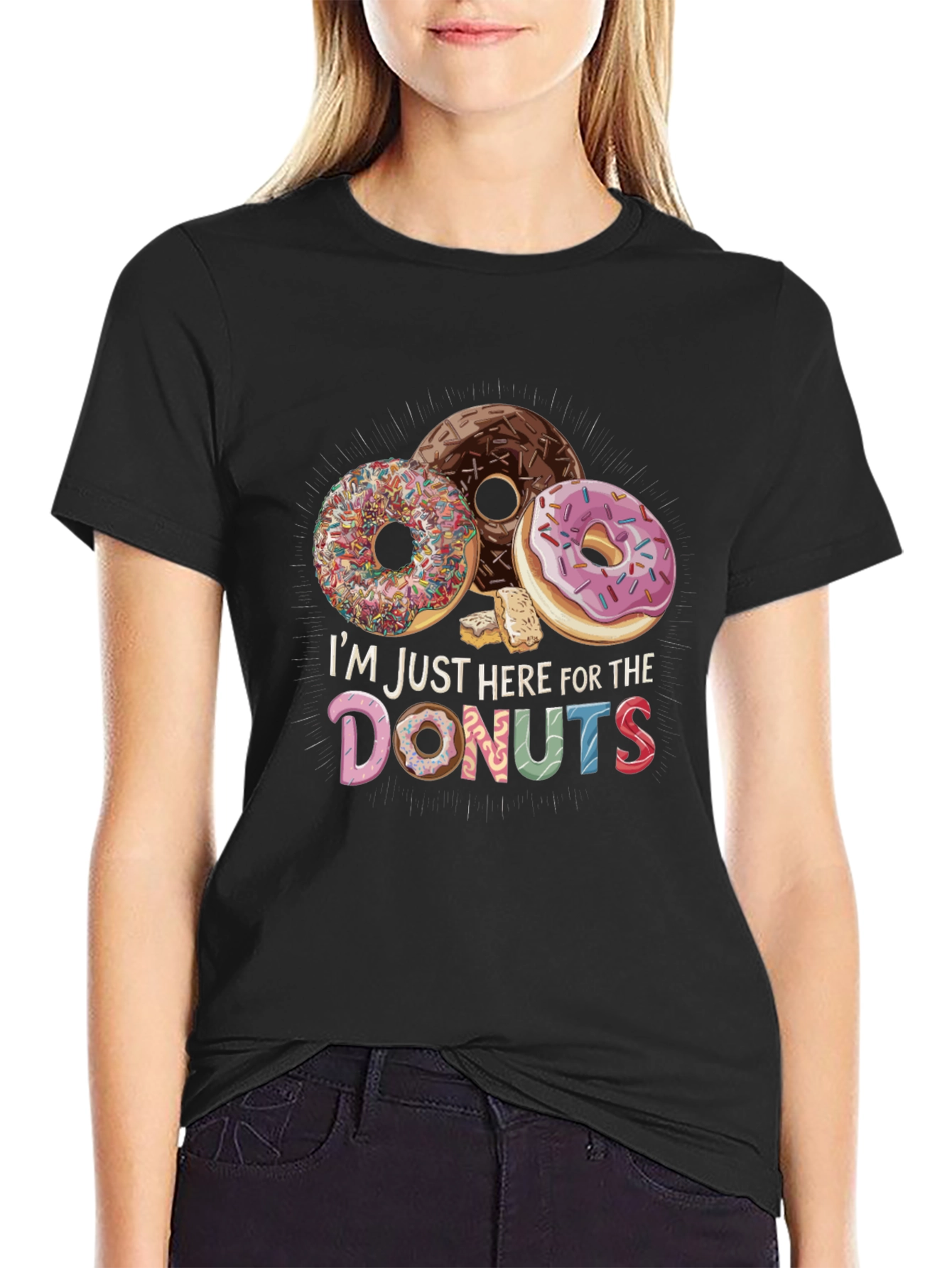 Im Just Here For The Donuts T-Shirt