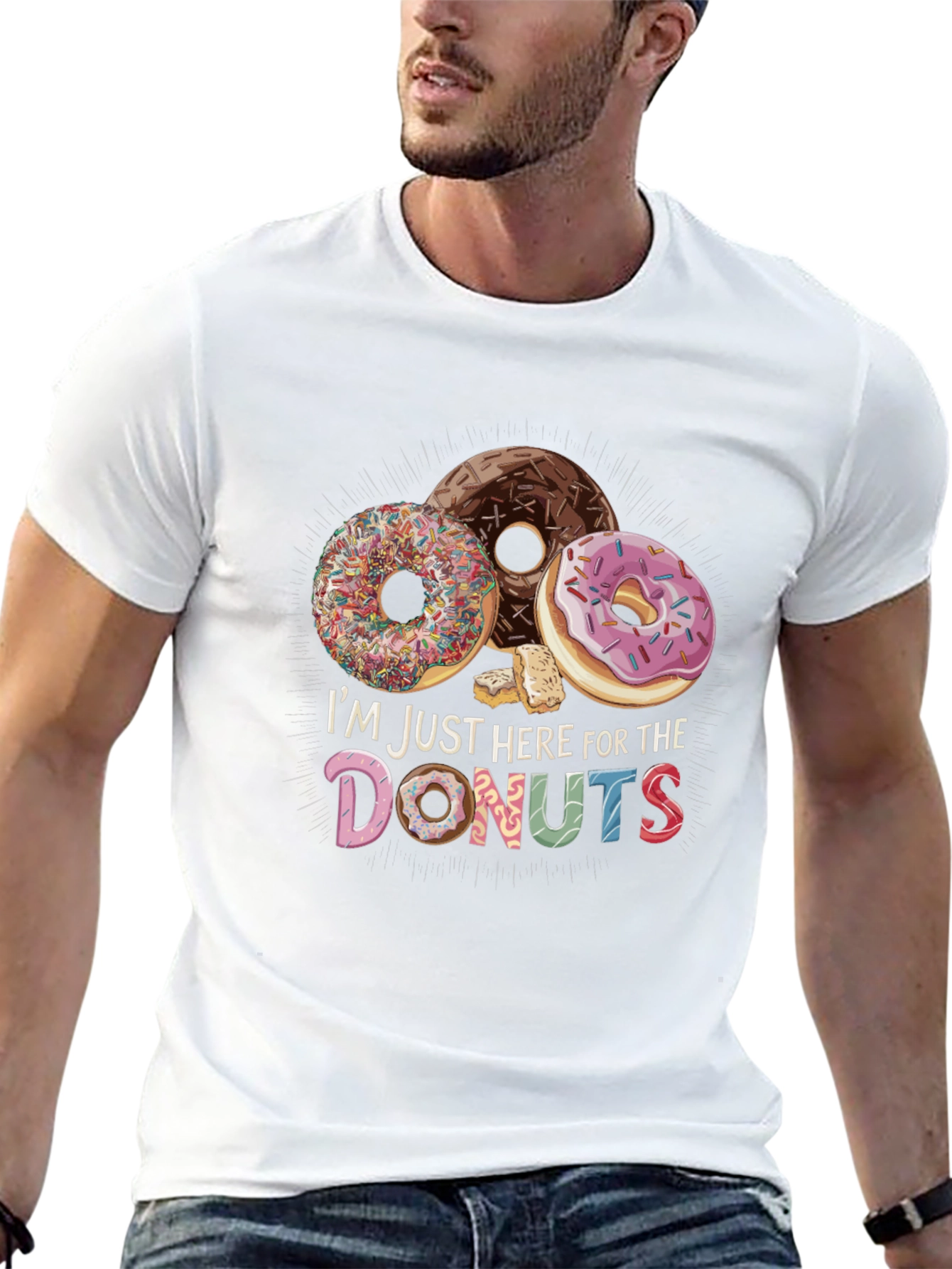 Im Just Here For The Donuts T-Shirt