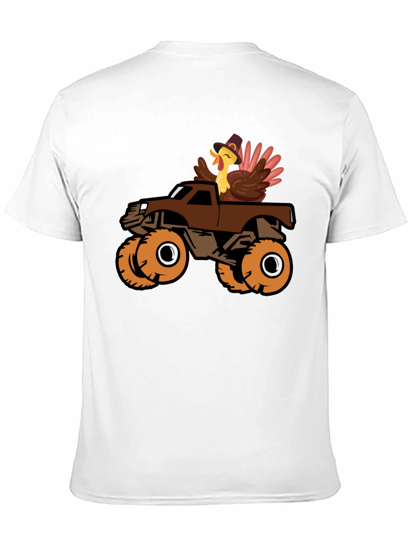 Turkey Monster Truck Black T-Shirt