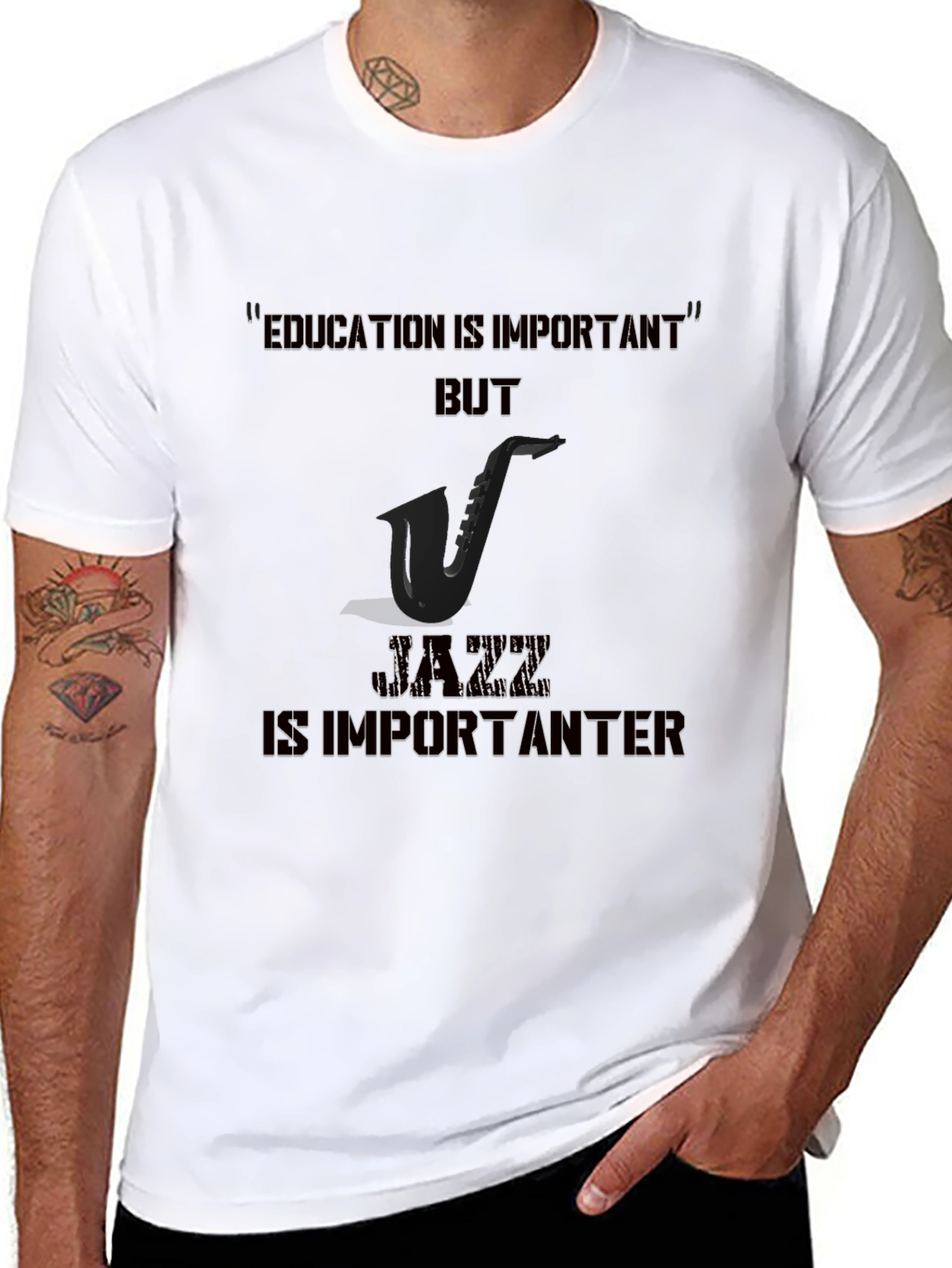 Jazz is Importanter T-Shirt - Black