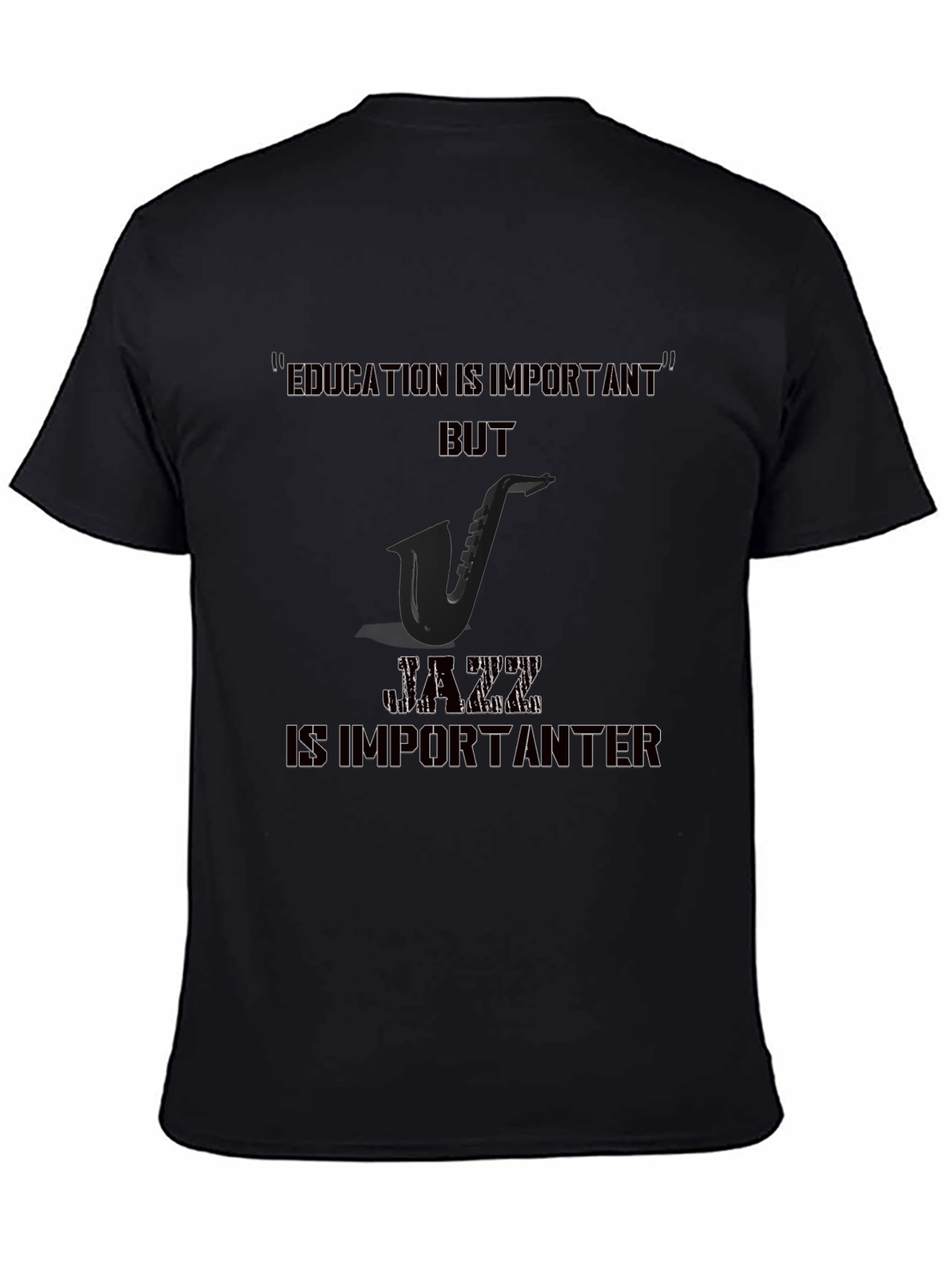Jazz is Importanter T-Shirt - Black