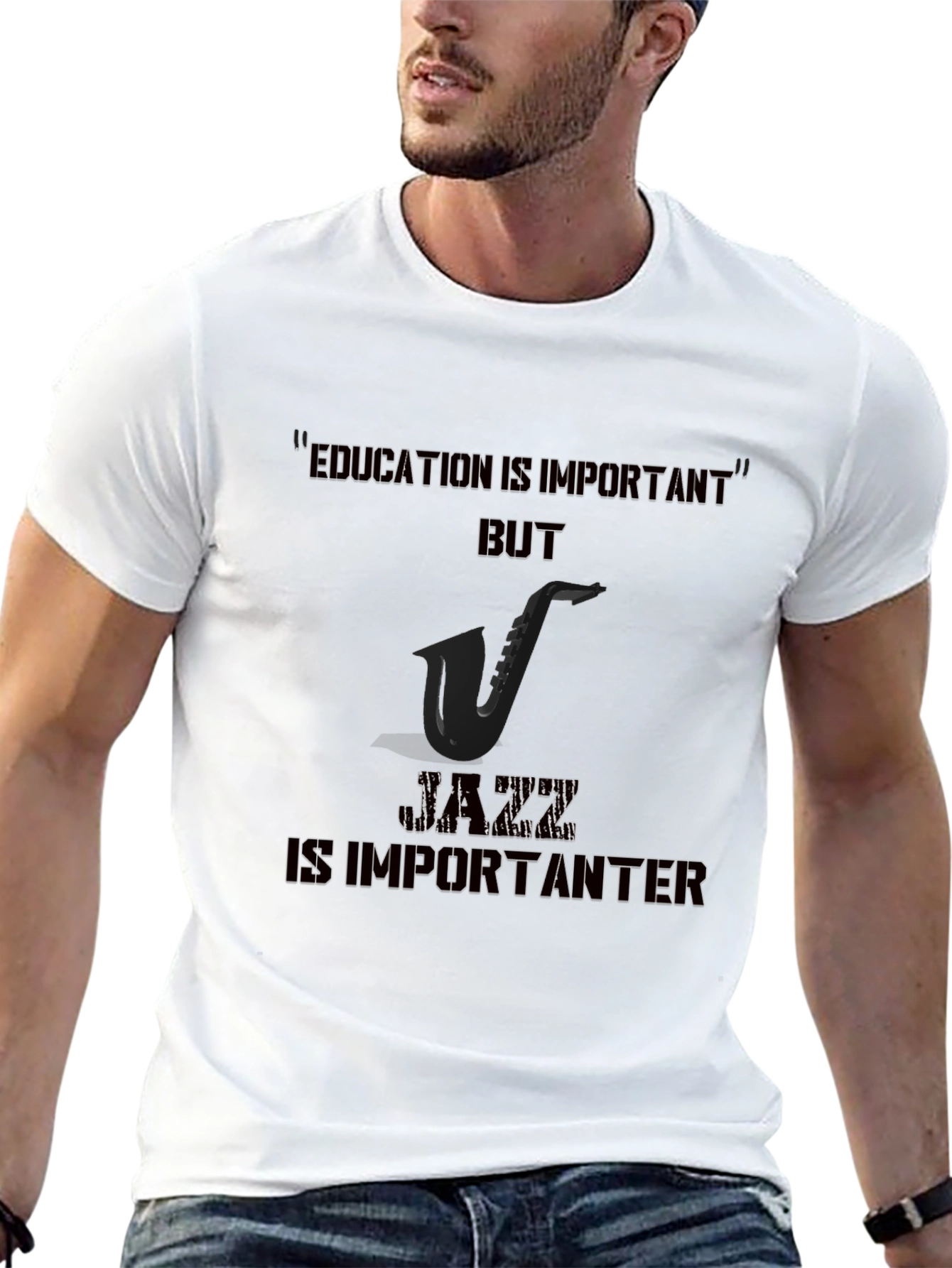 Jazz is Importanter T-Shirt - Black