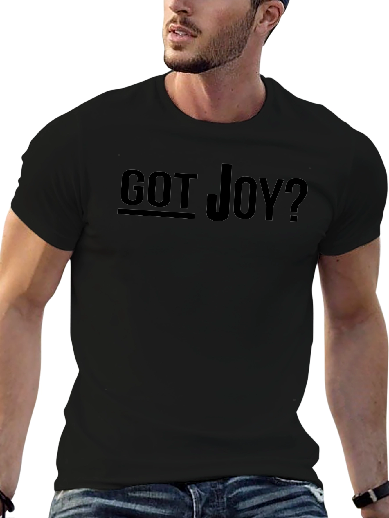 Got Joy? Black Graphic Tee Shirt