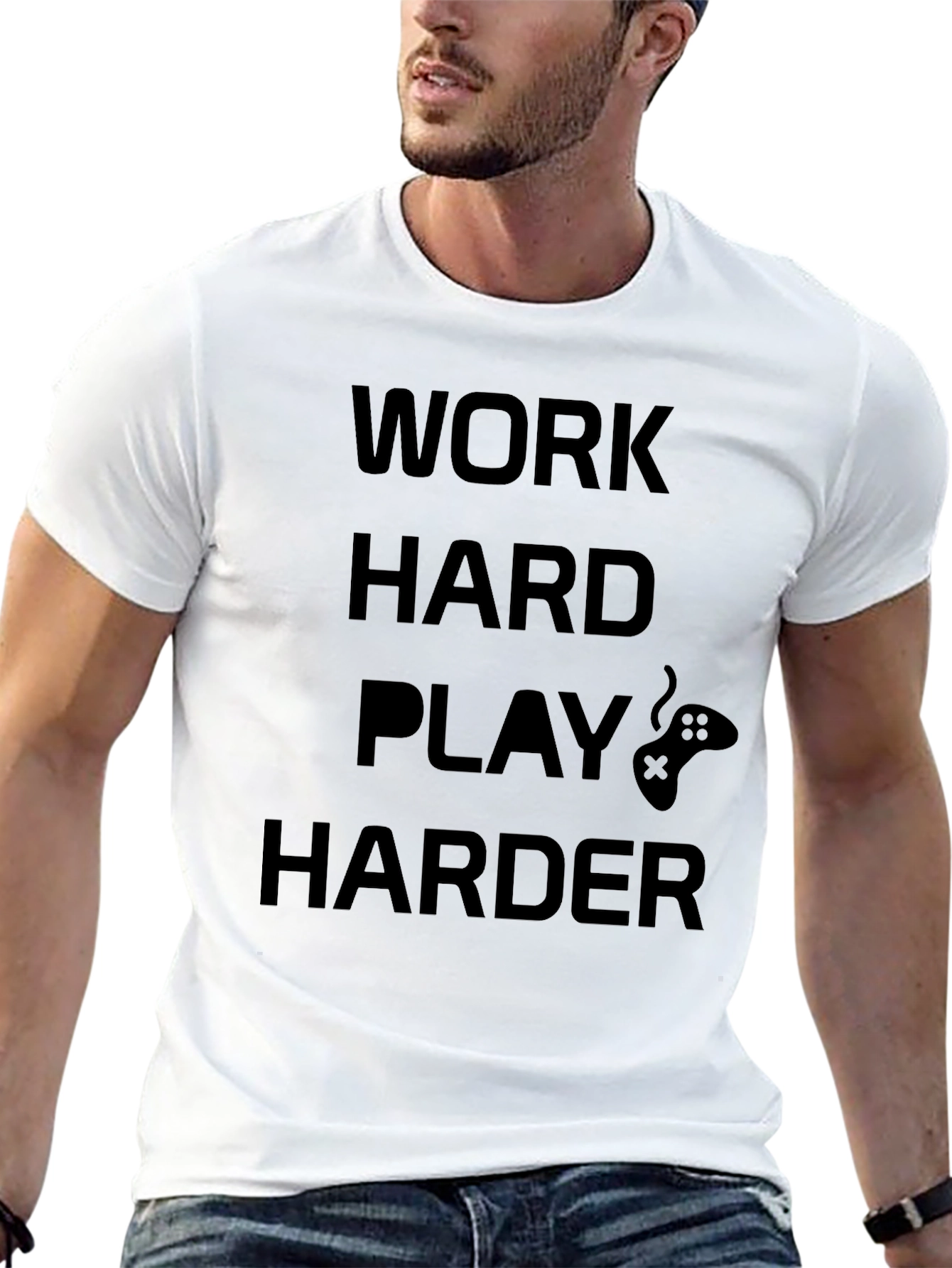 Work Hard Play Harder Gaming T-Shirt