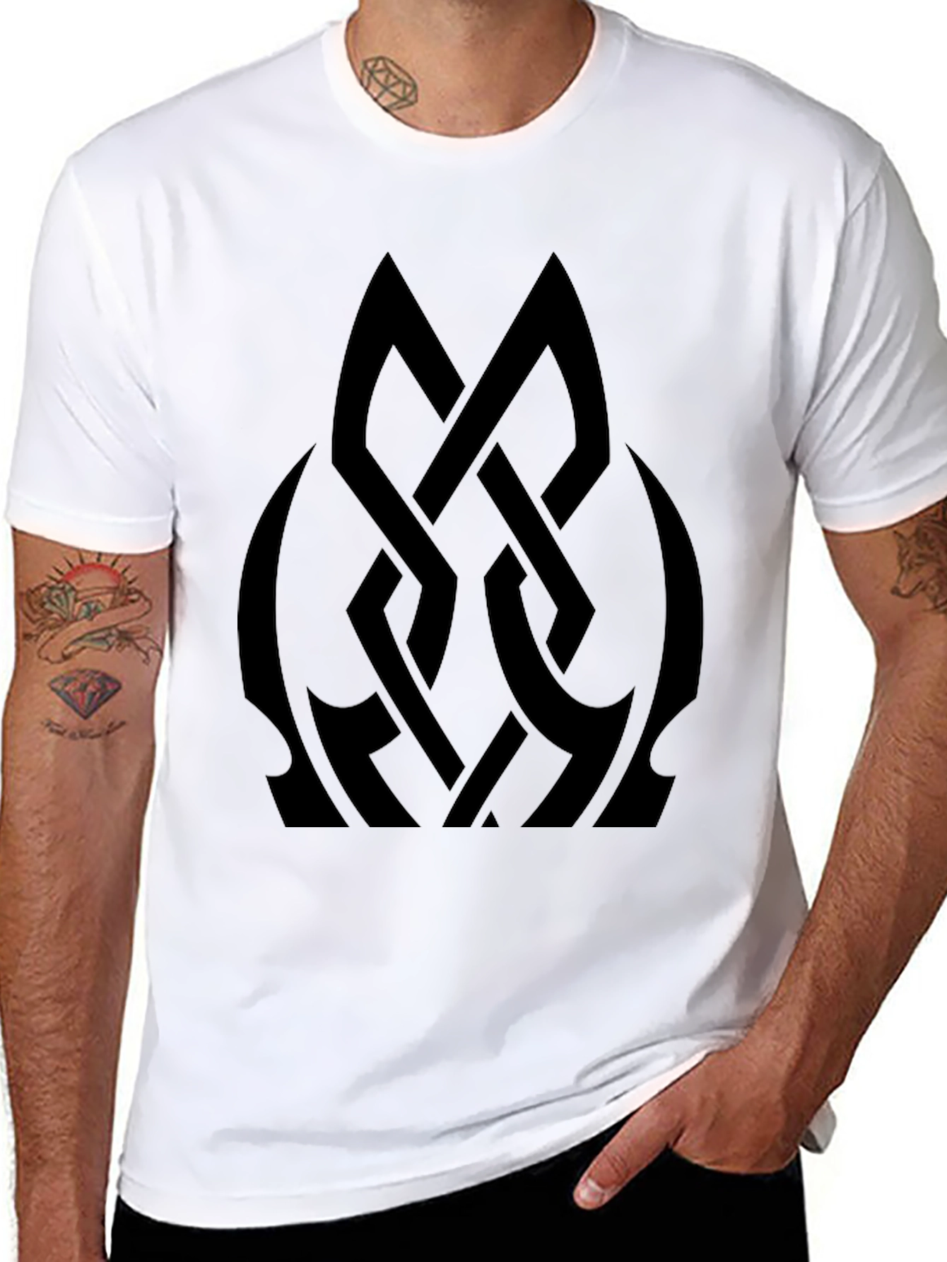 Black Celtic Knot Graphic Tee