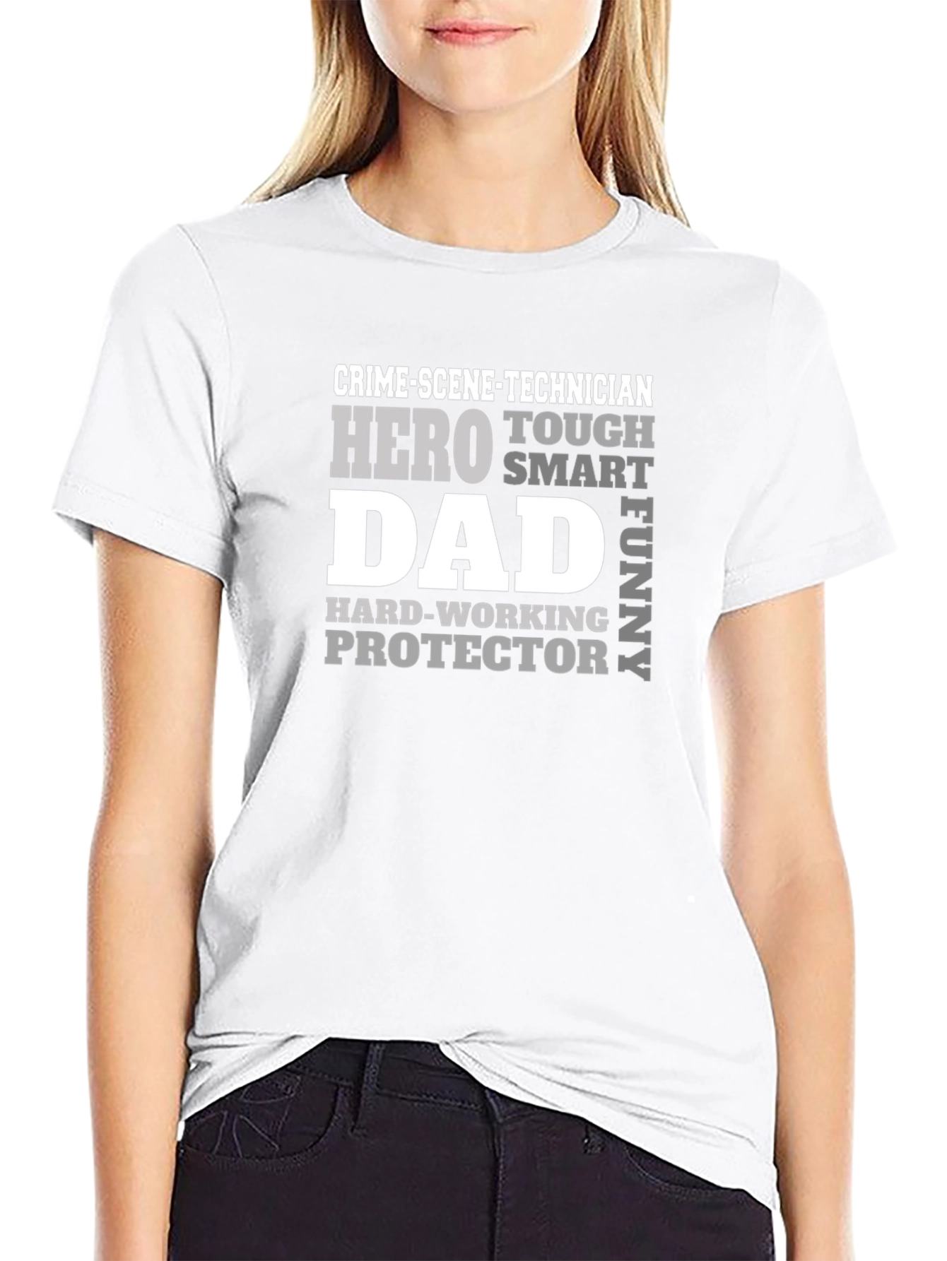 Crime Scene Technician Dad T-Shirt - Hero Smart Funny