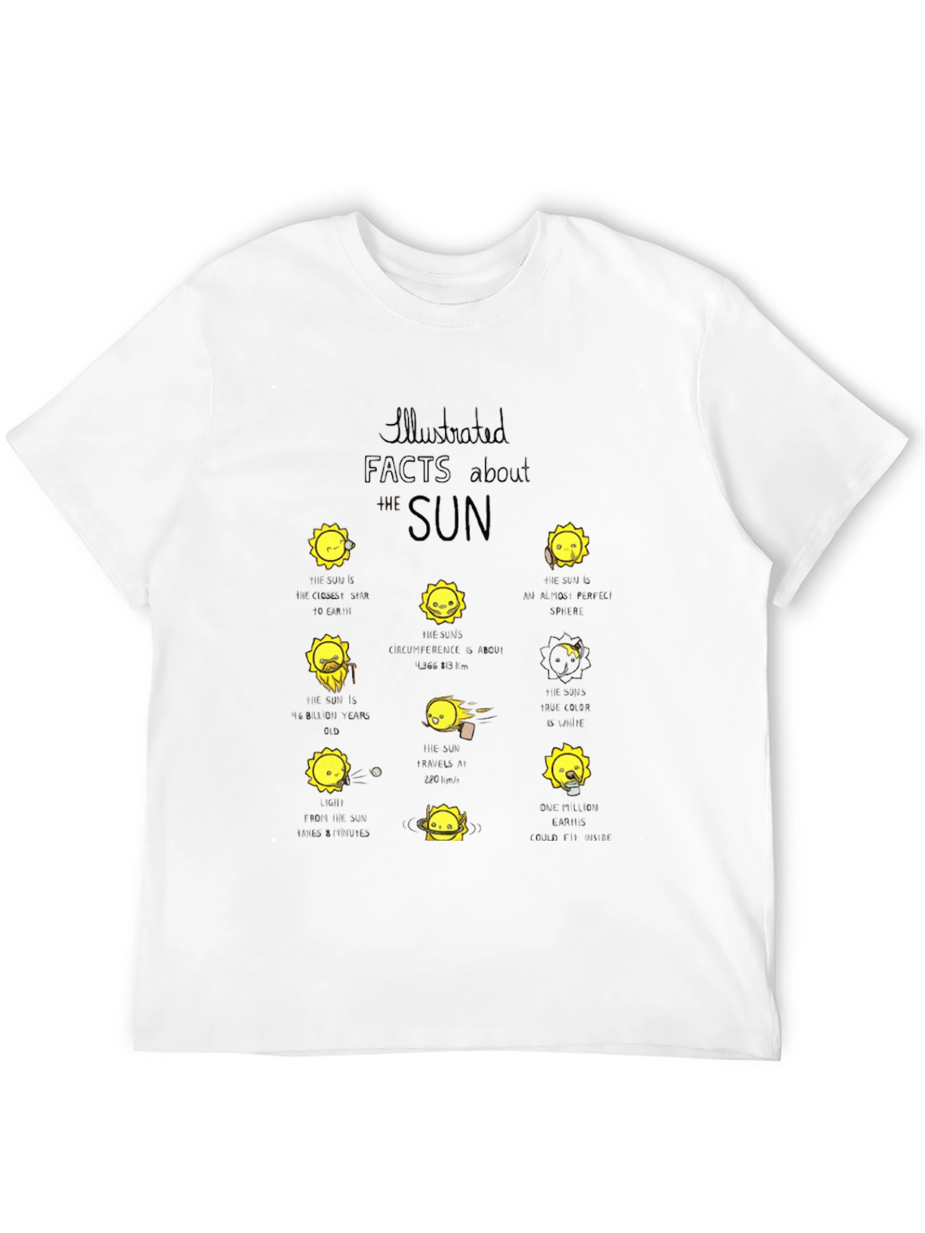 Sun Facts Graphic Tee - Black T-Shirt