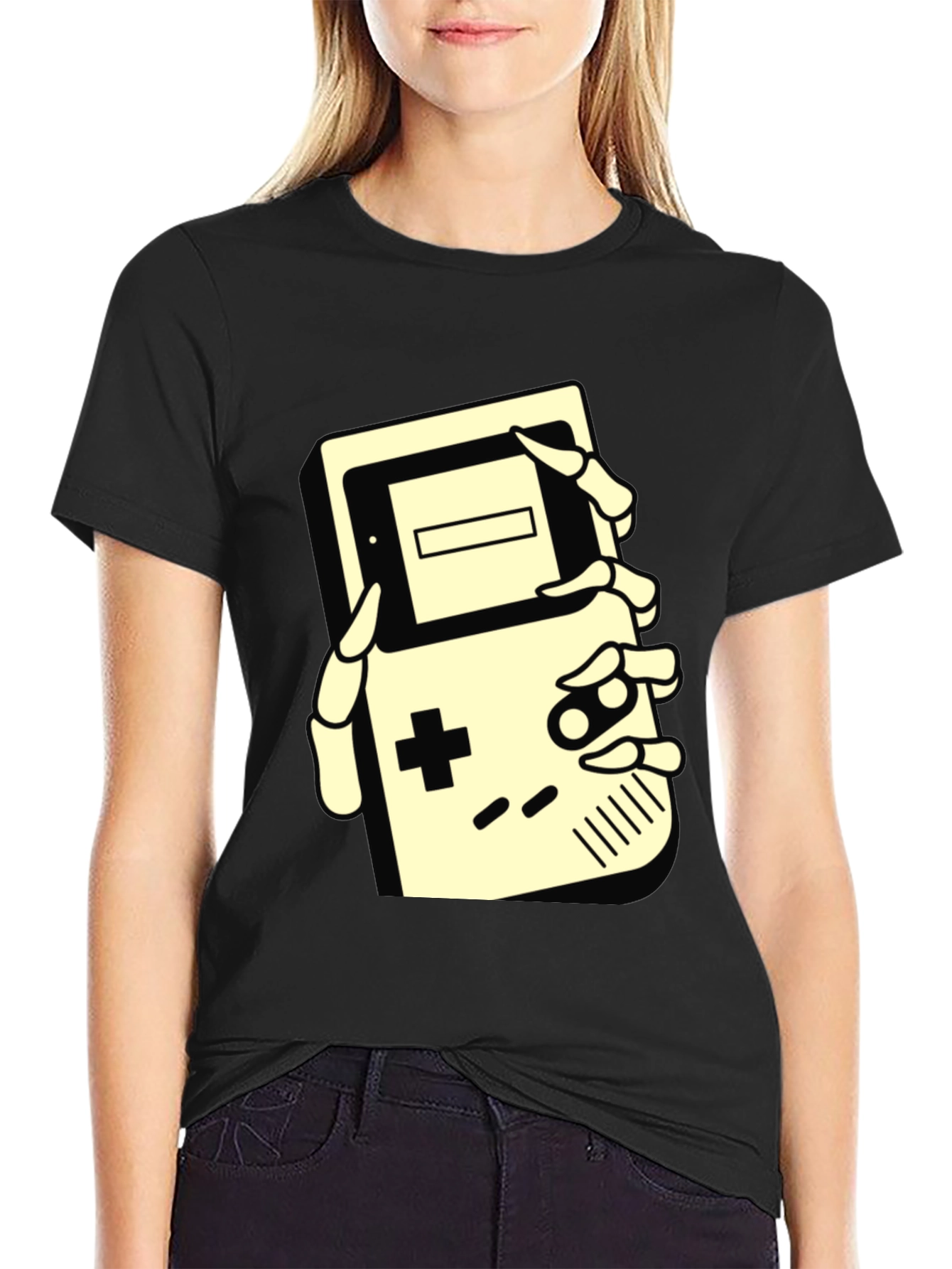 Retro Game Over T-Shirt: Gaming Skeleton Hand