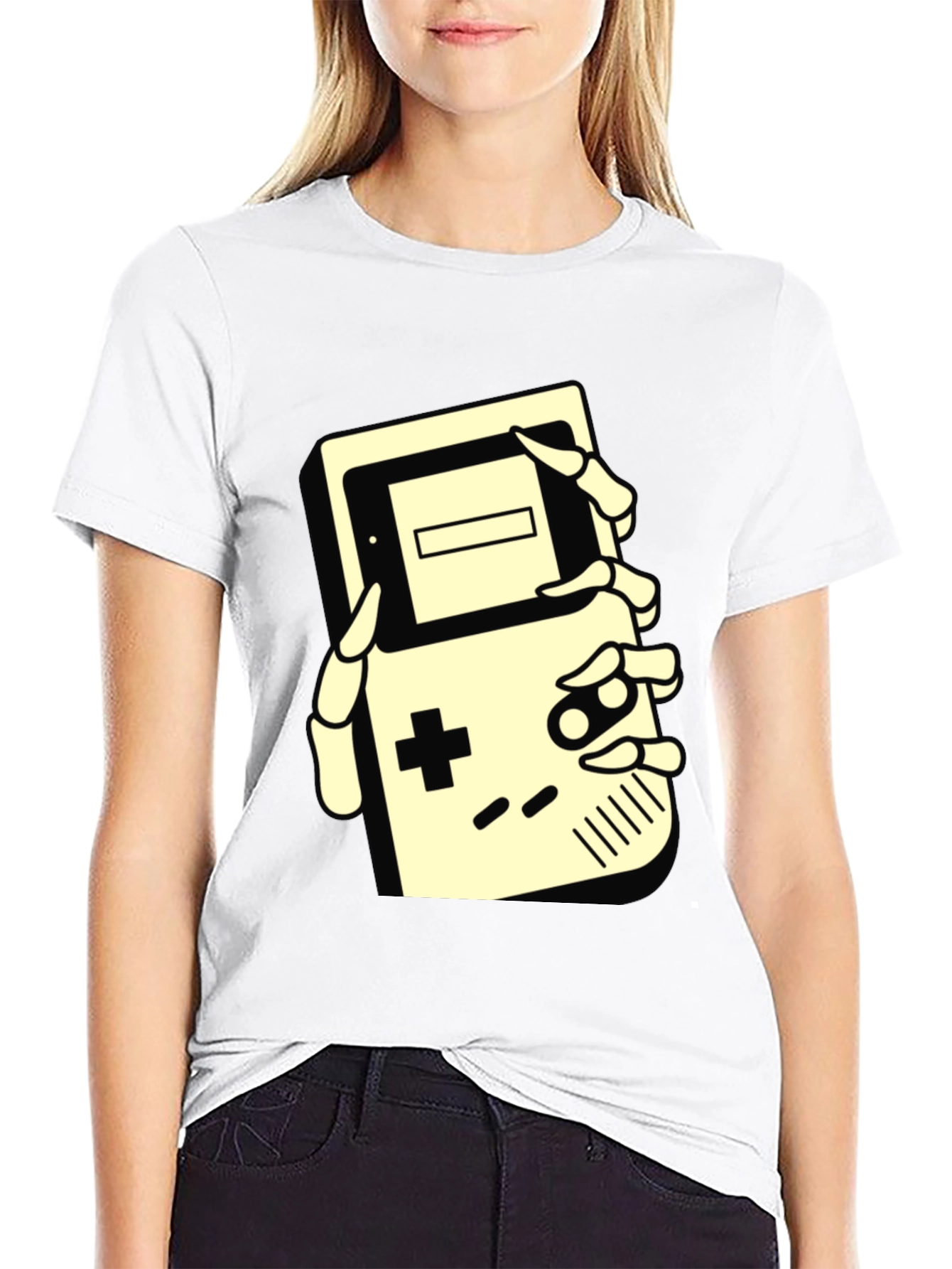 Retro Game Over T-Shirt: Gaming Skeleton Hand