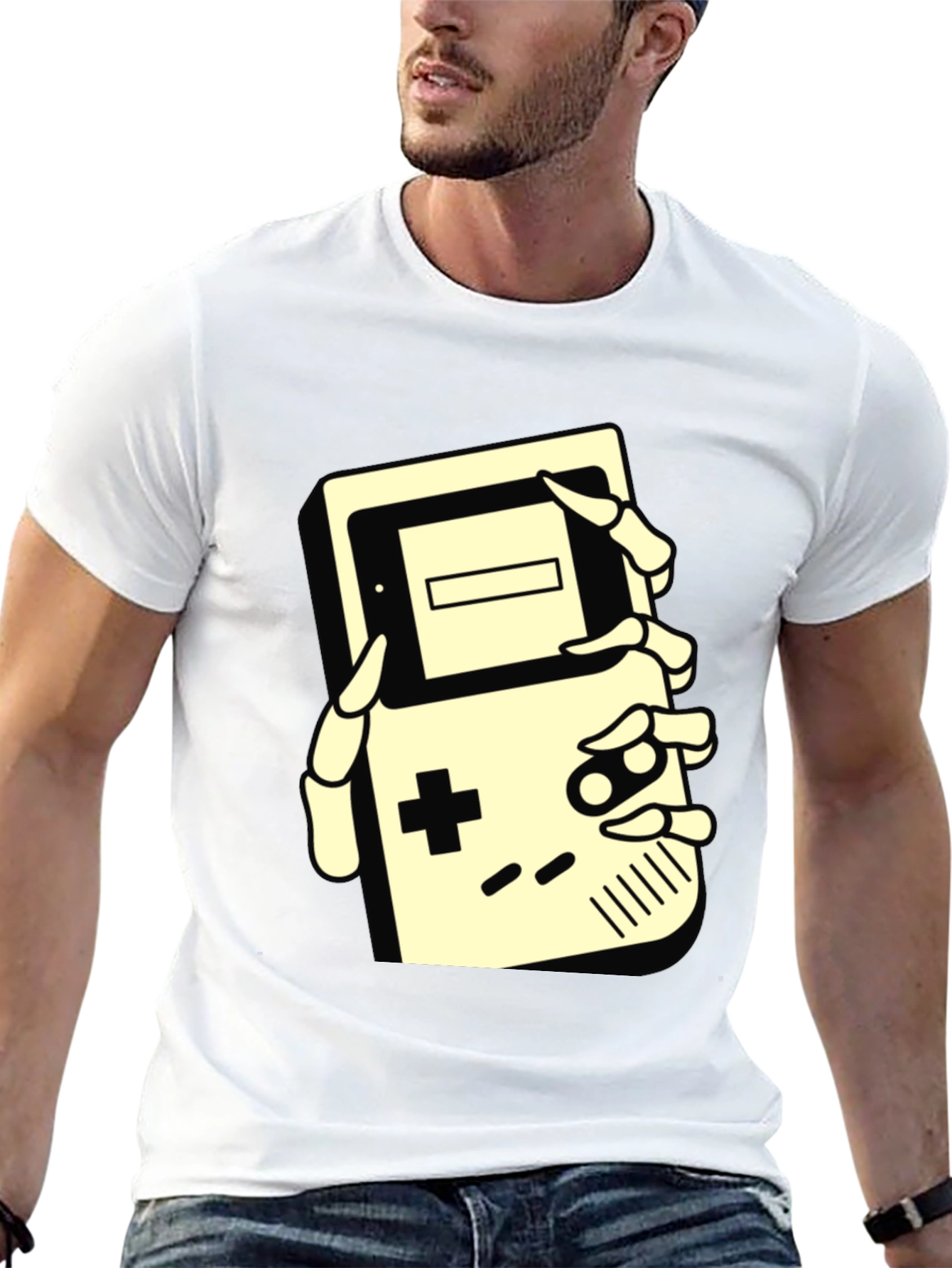 Retro Game Over T-Shirt: Gaming Skeleton Hand