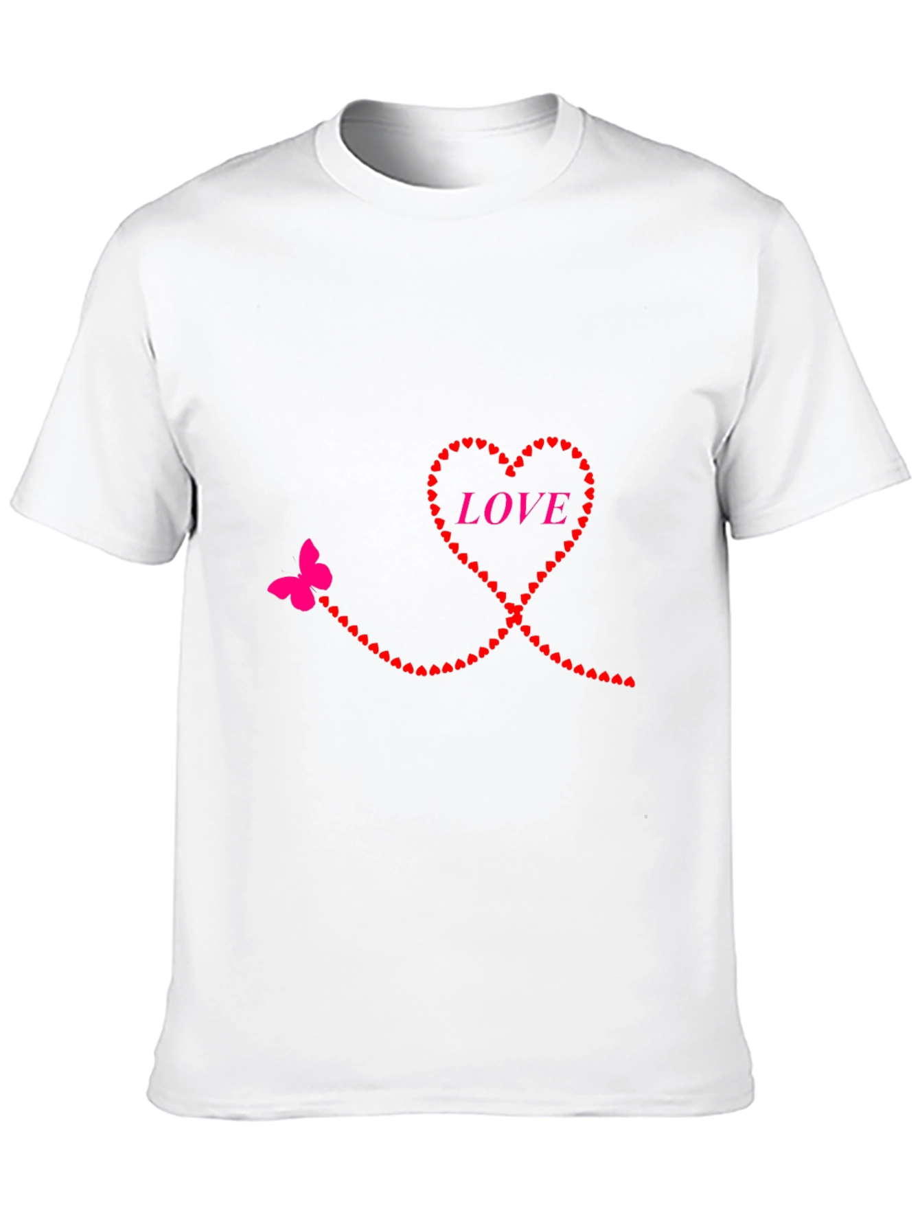 Heart & Butterfly Love Graphic T-Shirt