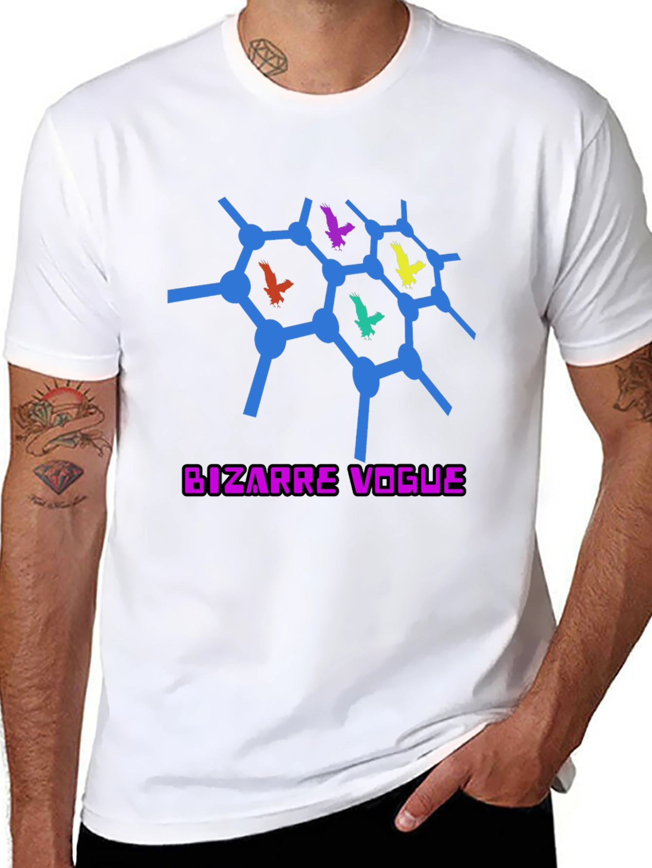 Bizarre Vogue T-Shirt - Modern Graphic Tee