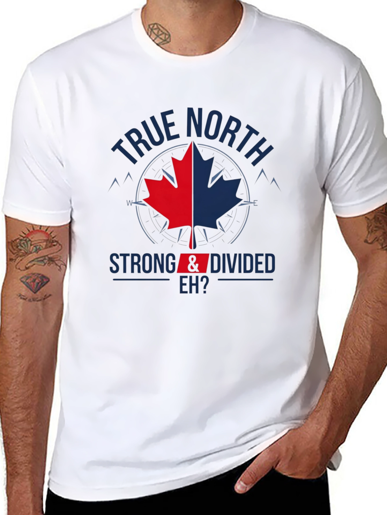 True North Strong & Divided Eh? T-Shirt