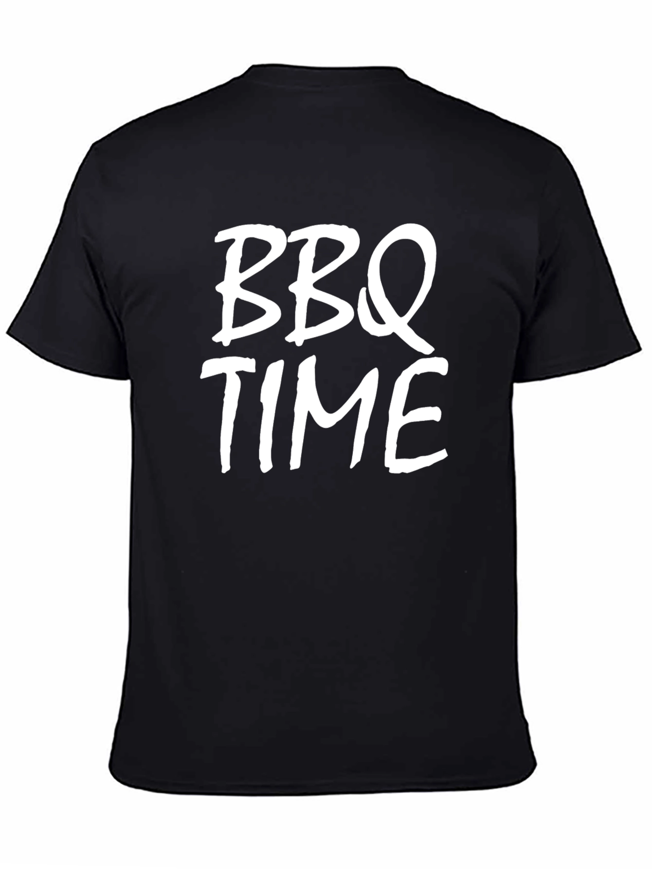 BBQ Time Black Graphic Tee - Mens Casual T-Shirt