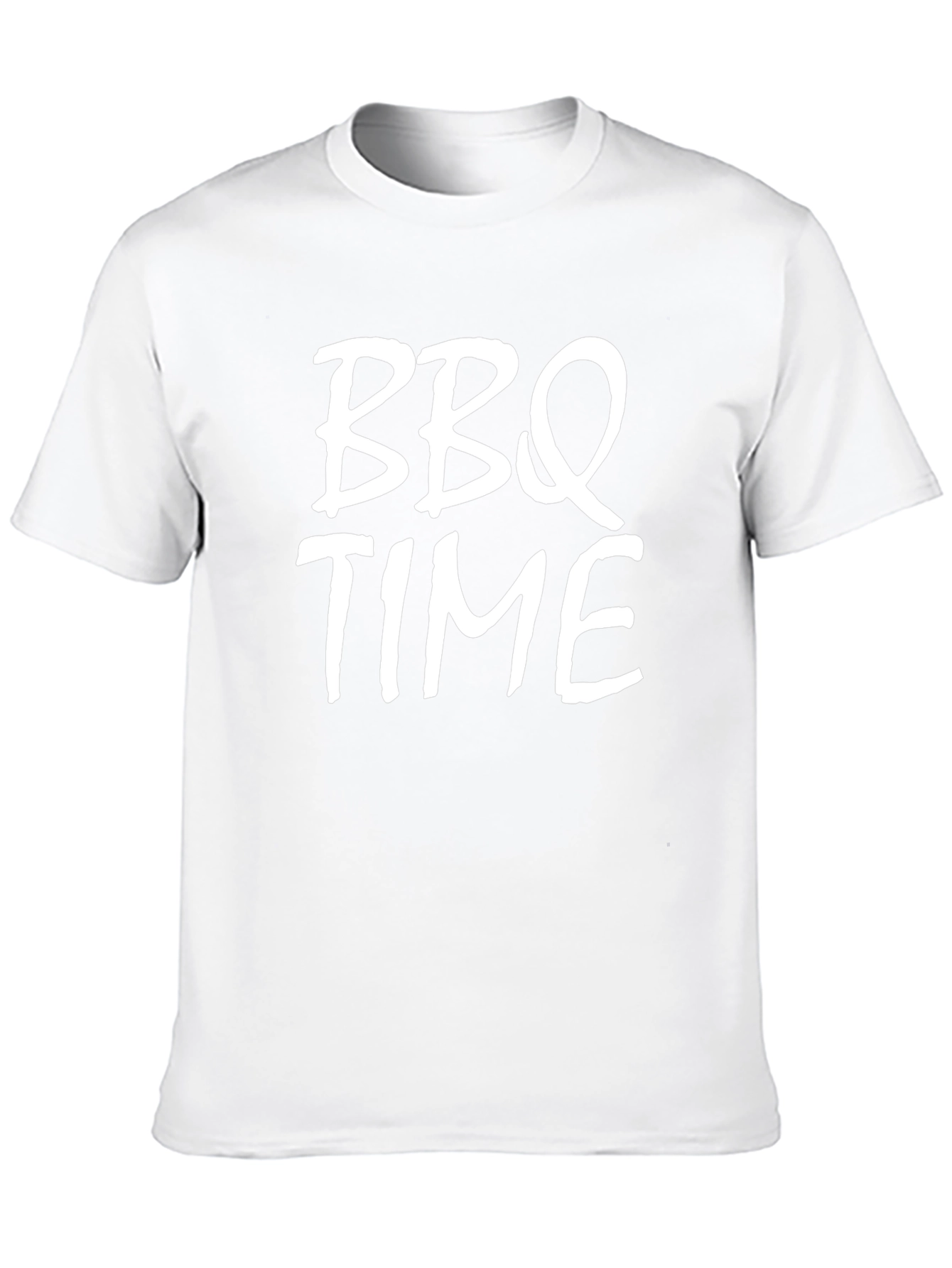 BBQ Time Black Graphic Tee - Mens Casual T-Shirt