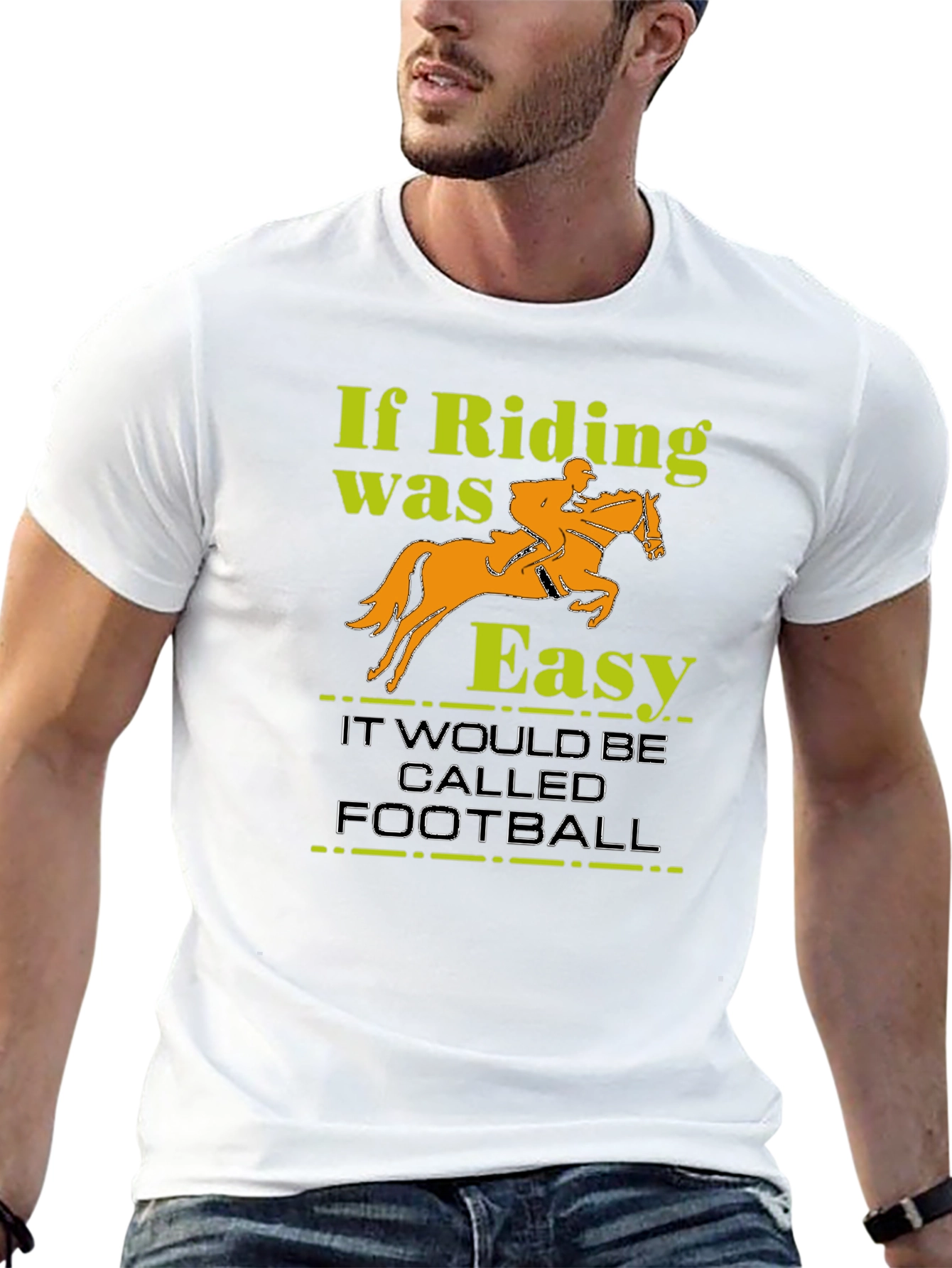 Riding Isnt Easy Graphic T-Shirt