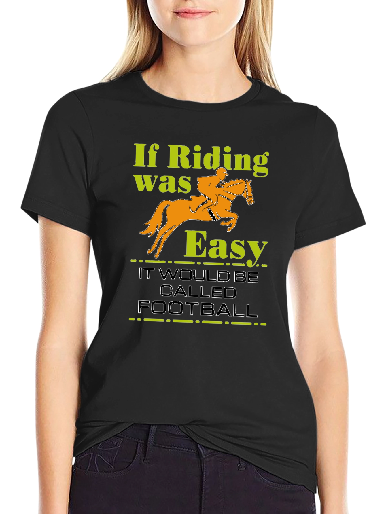 Riding Isnt Easy Graphic T-Shirt