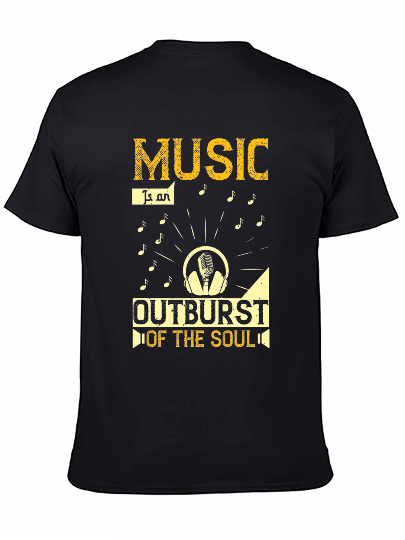 Music Outburst Soul Graphic Tee - Black