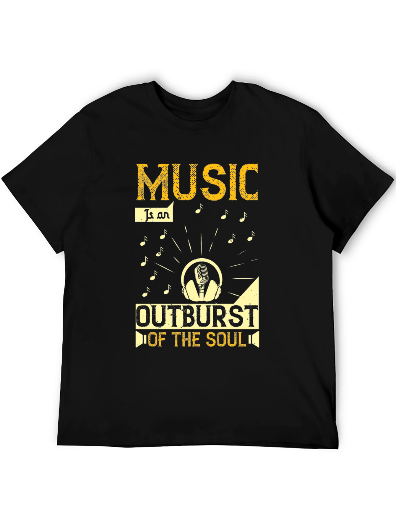 Music Outburst Soul Graphic Tee - Black