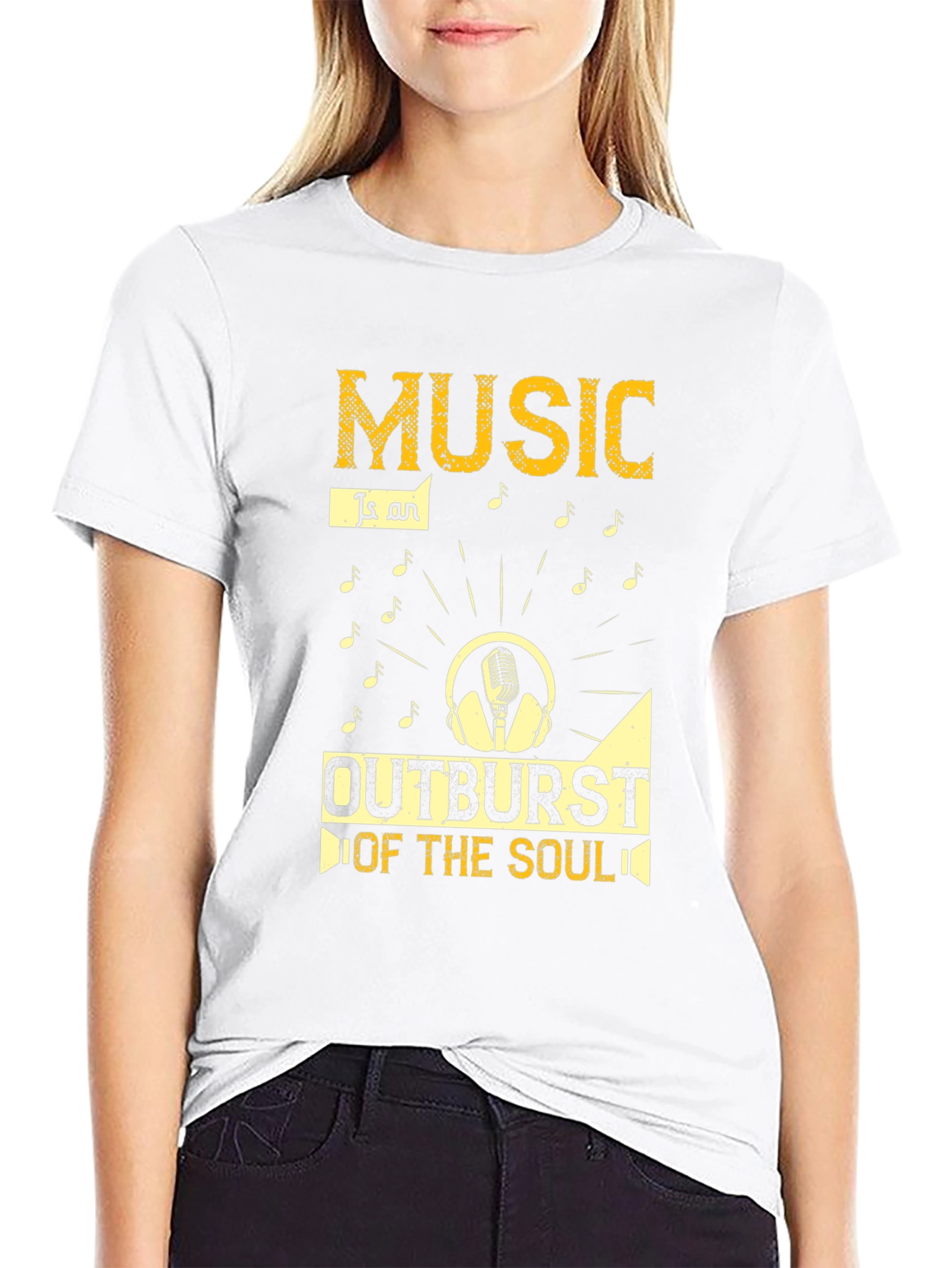 Music Outburst Soul Graphic Tee - Black