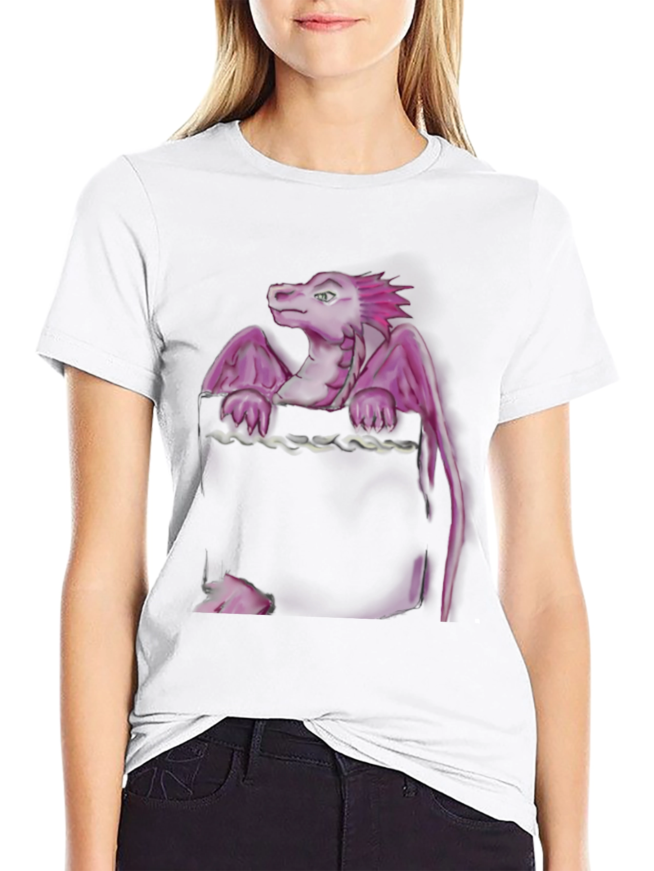 Dragon Pocket T-Shirt - Unique Graphic Tee