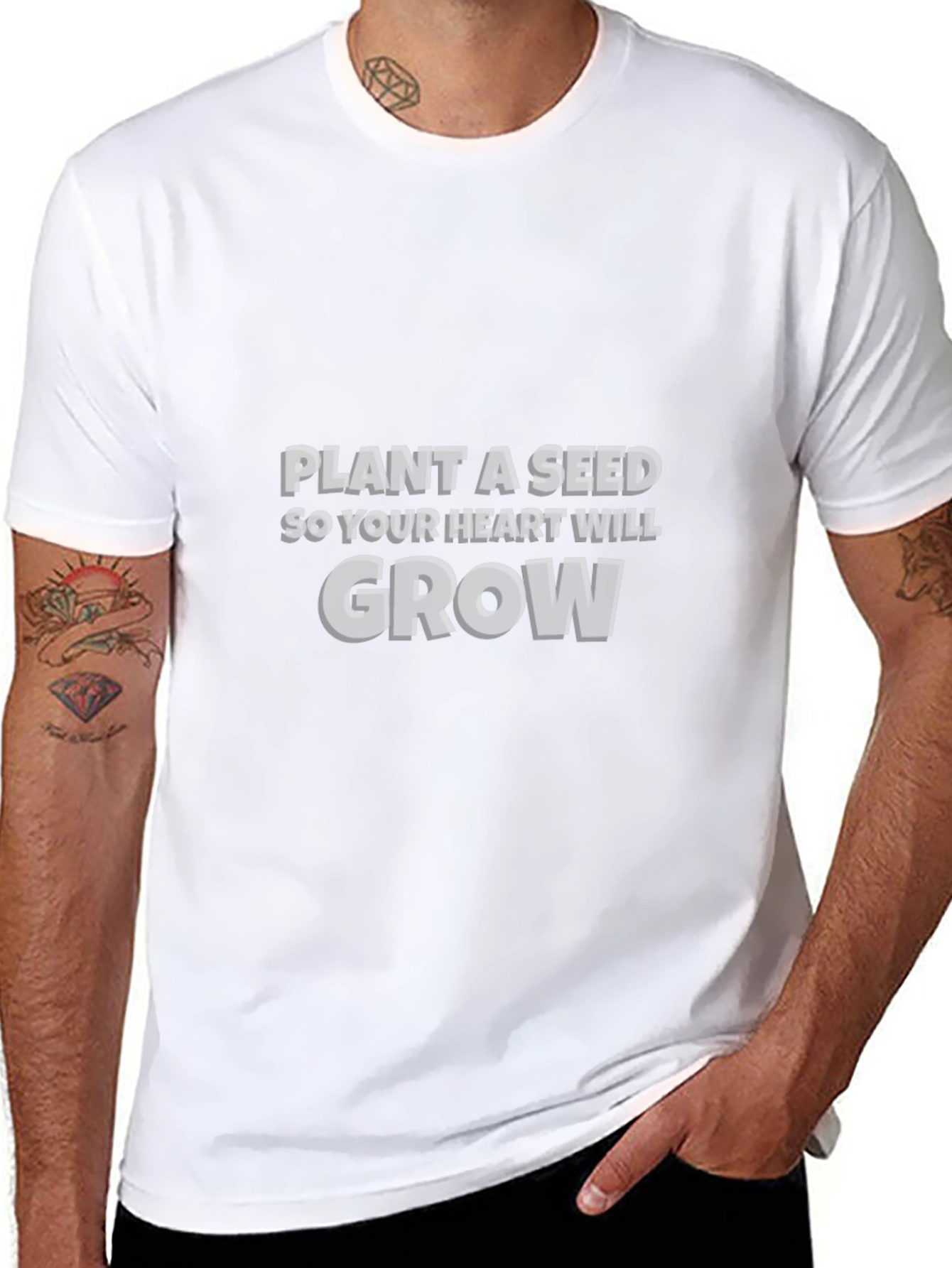 Plant a Seed Graphic Tee - Inspirational Black T-Shirt