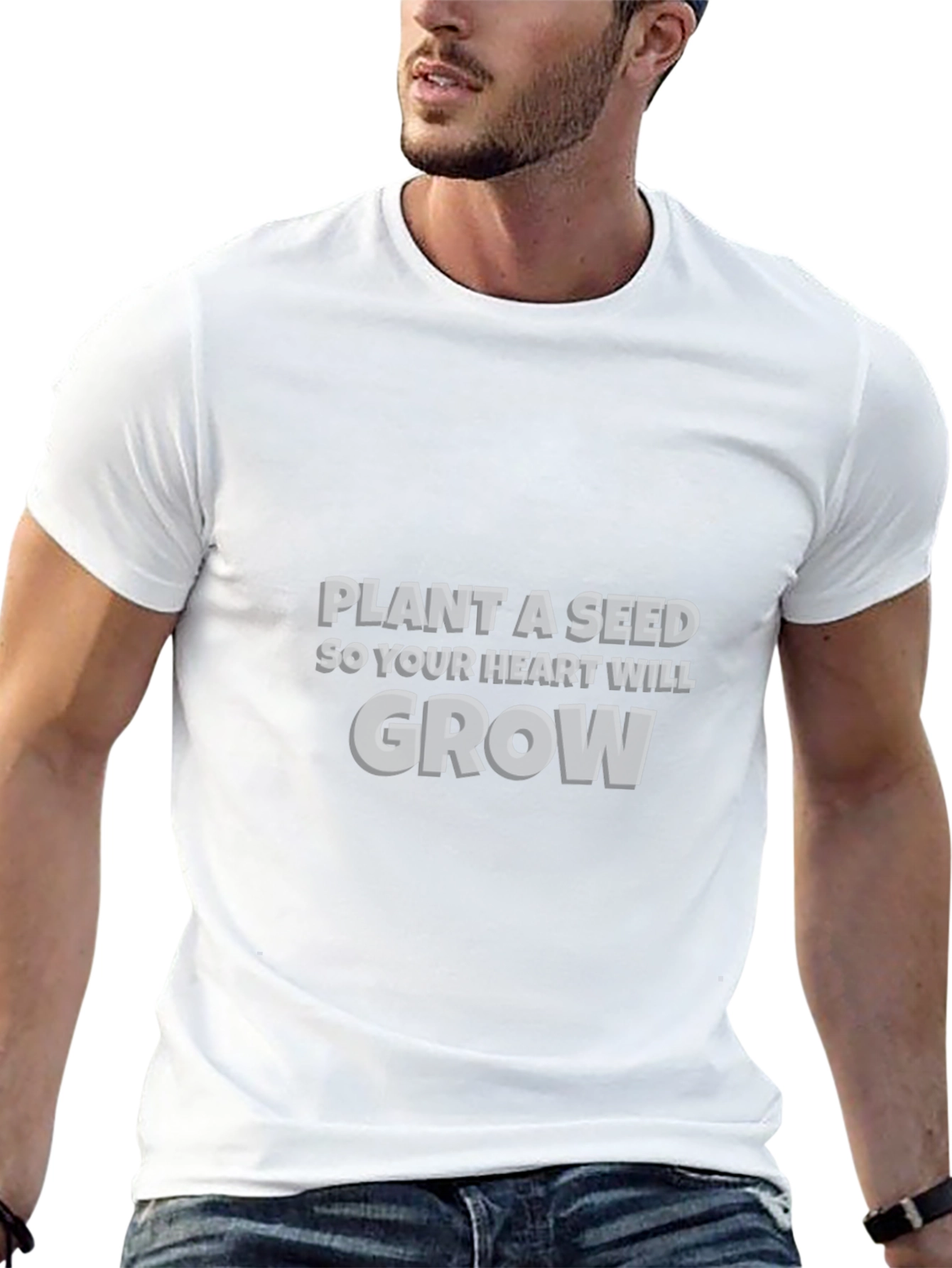 Plant a Seed Graphic Tee - Inspirational Black T-Shirt