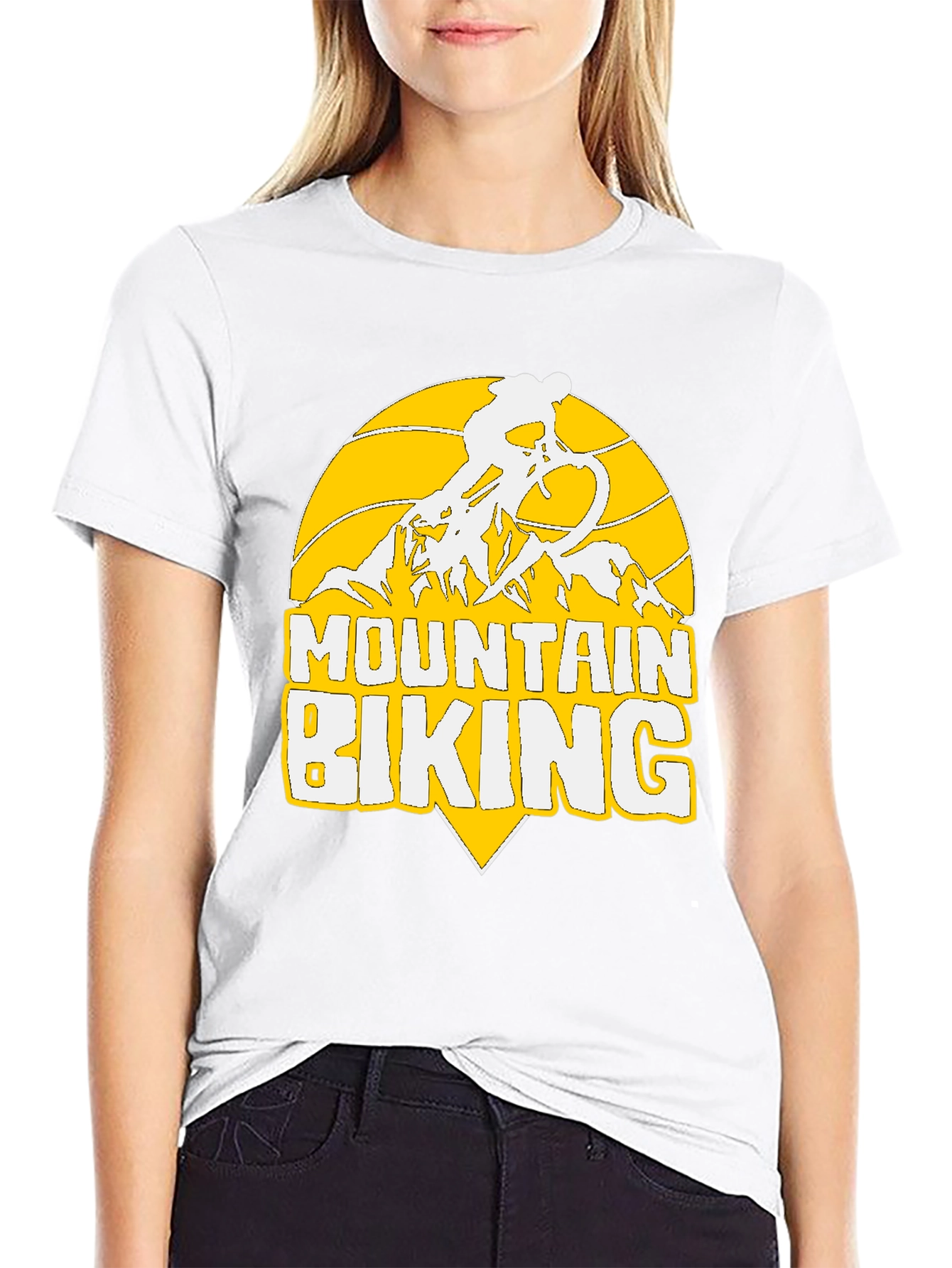 Mountain Biking Graphic Tee - Adventure Awaits!