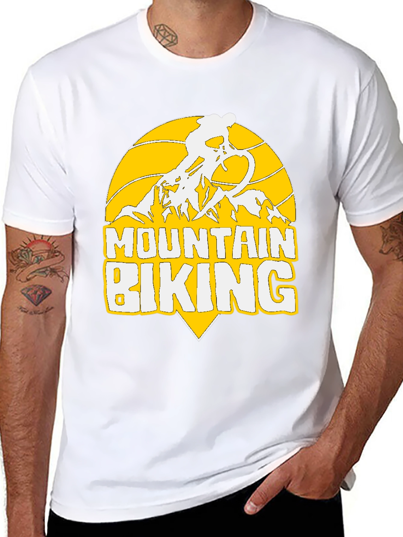 Mountain Biking Graphic Tee - Adventure Awaits!