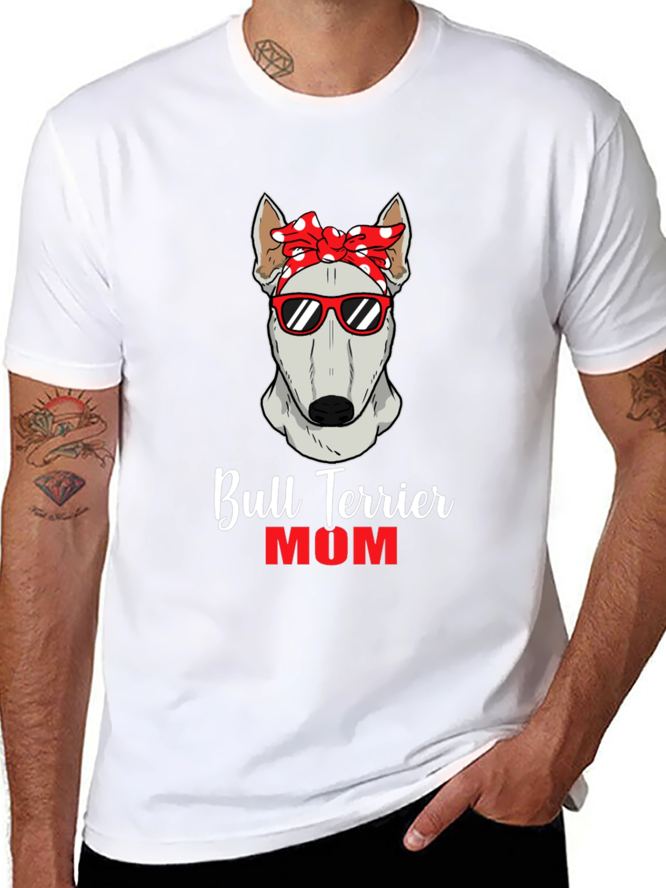 Bull Terrier Mom T-Shirt - Dog Lover Tee