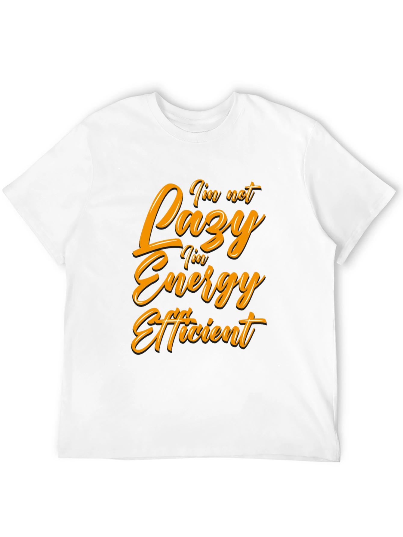 Funny Energy Efficient Black T-Shirt