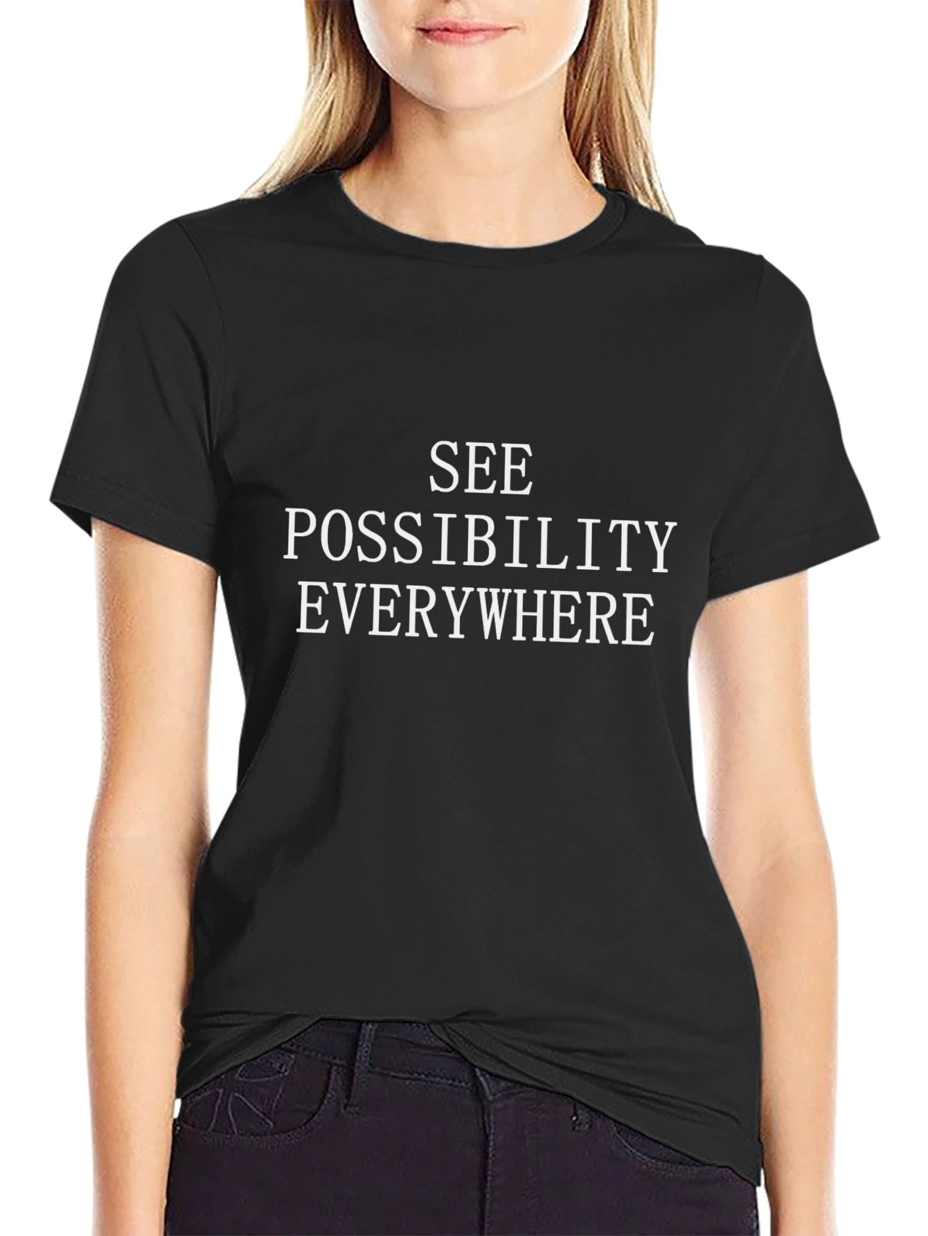 See Possibility Everywhere Graphic Tee - Black