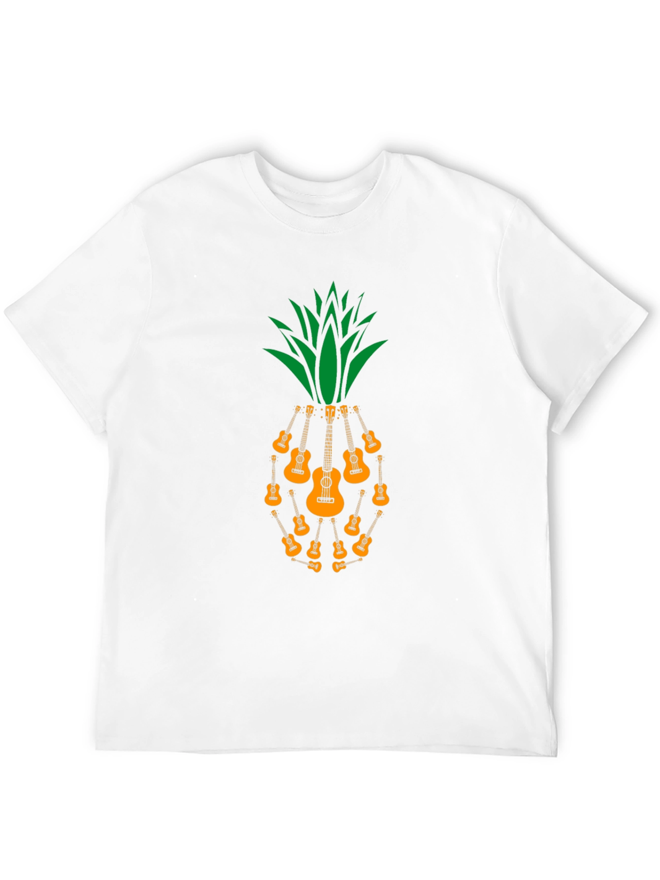 Ukulele Pineapple Graphic T-Shirt