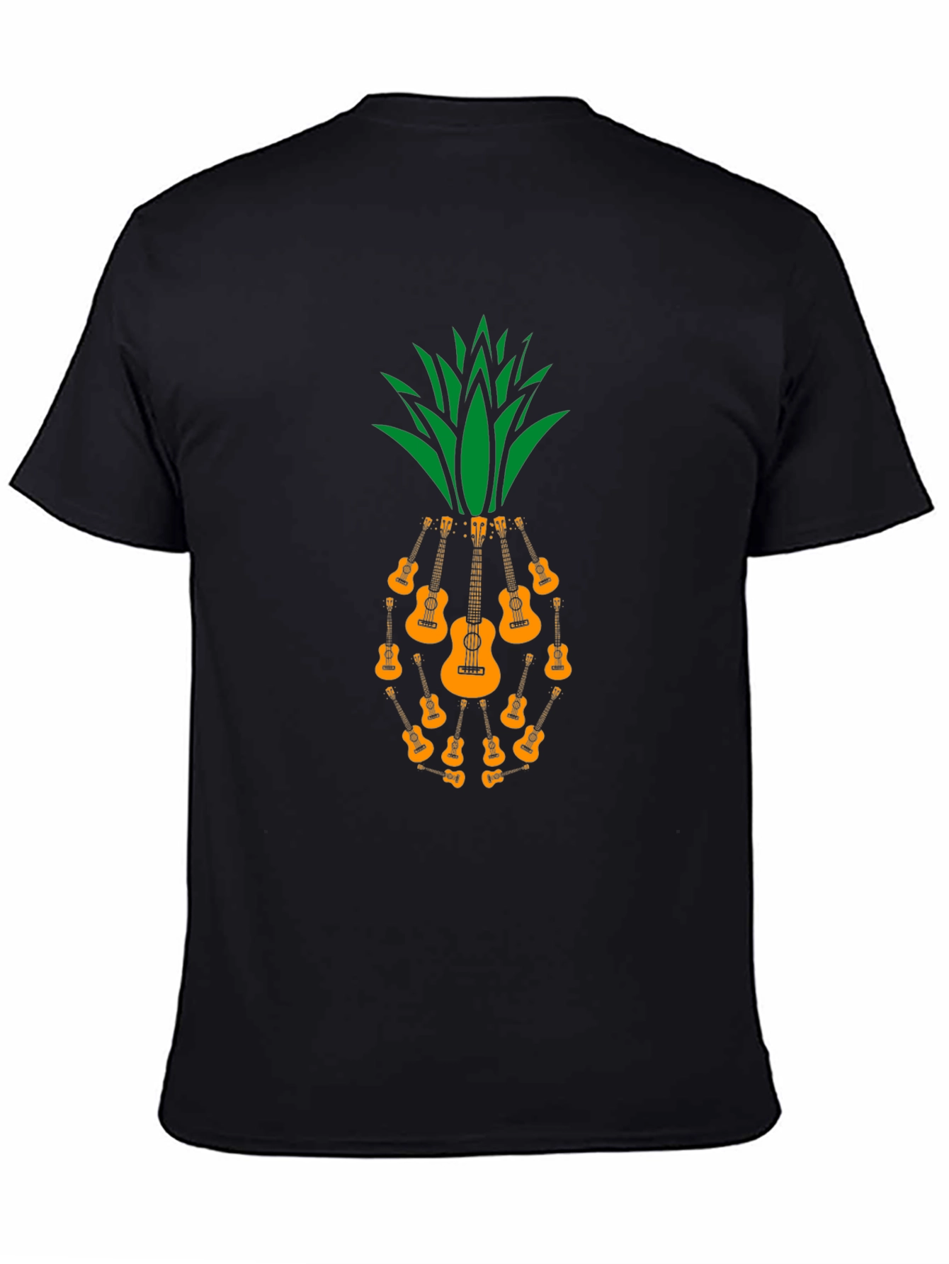 Ukulele Pineapple Graphic T-Shirt