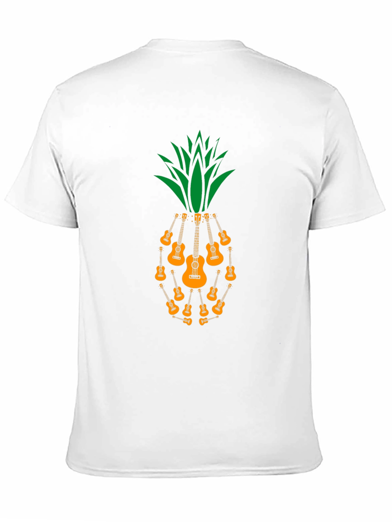 Ukulele Pineapple Graphic T-Shirt