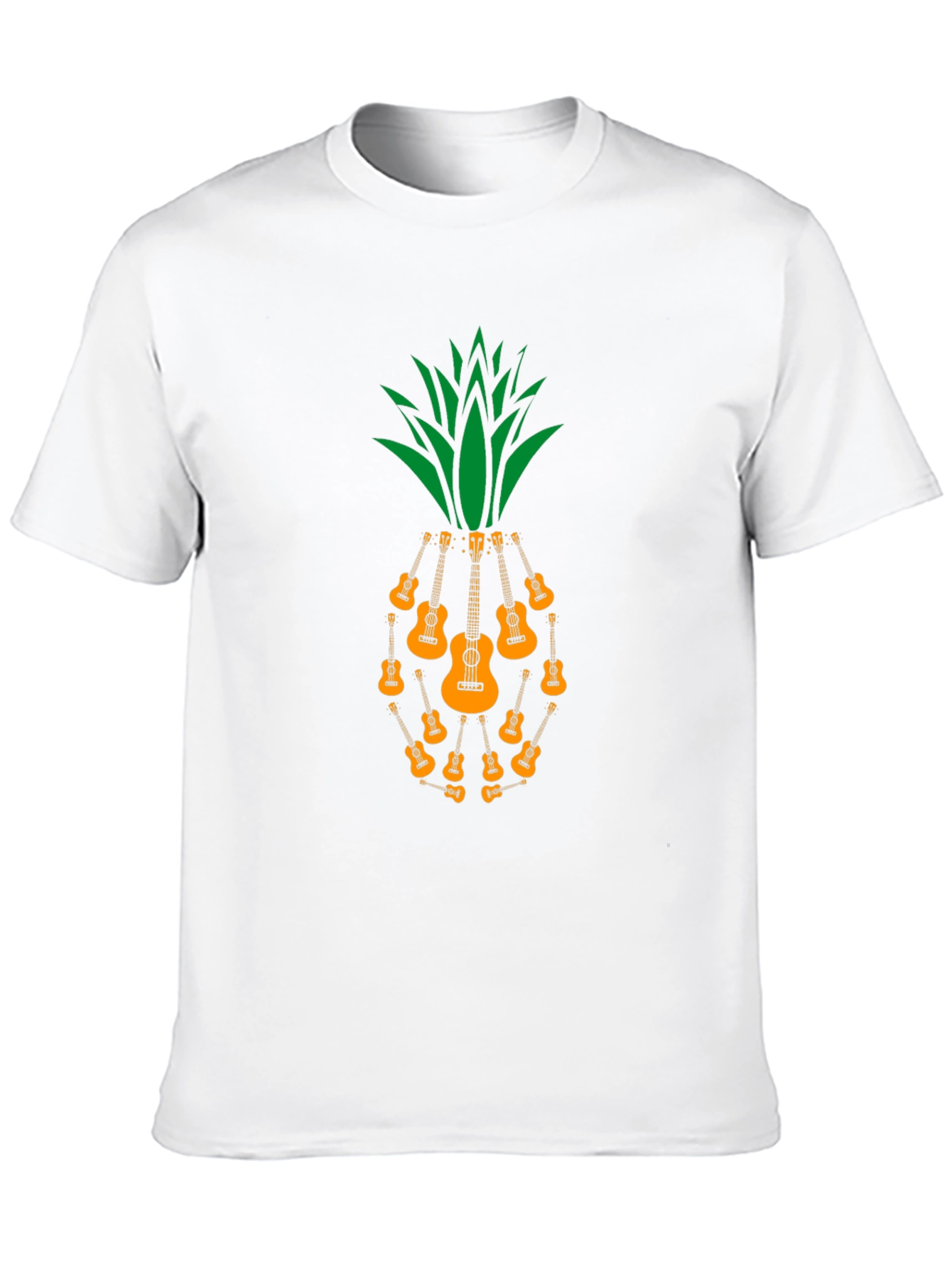 Ukulele Pineapple Graphic T-Shirt