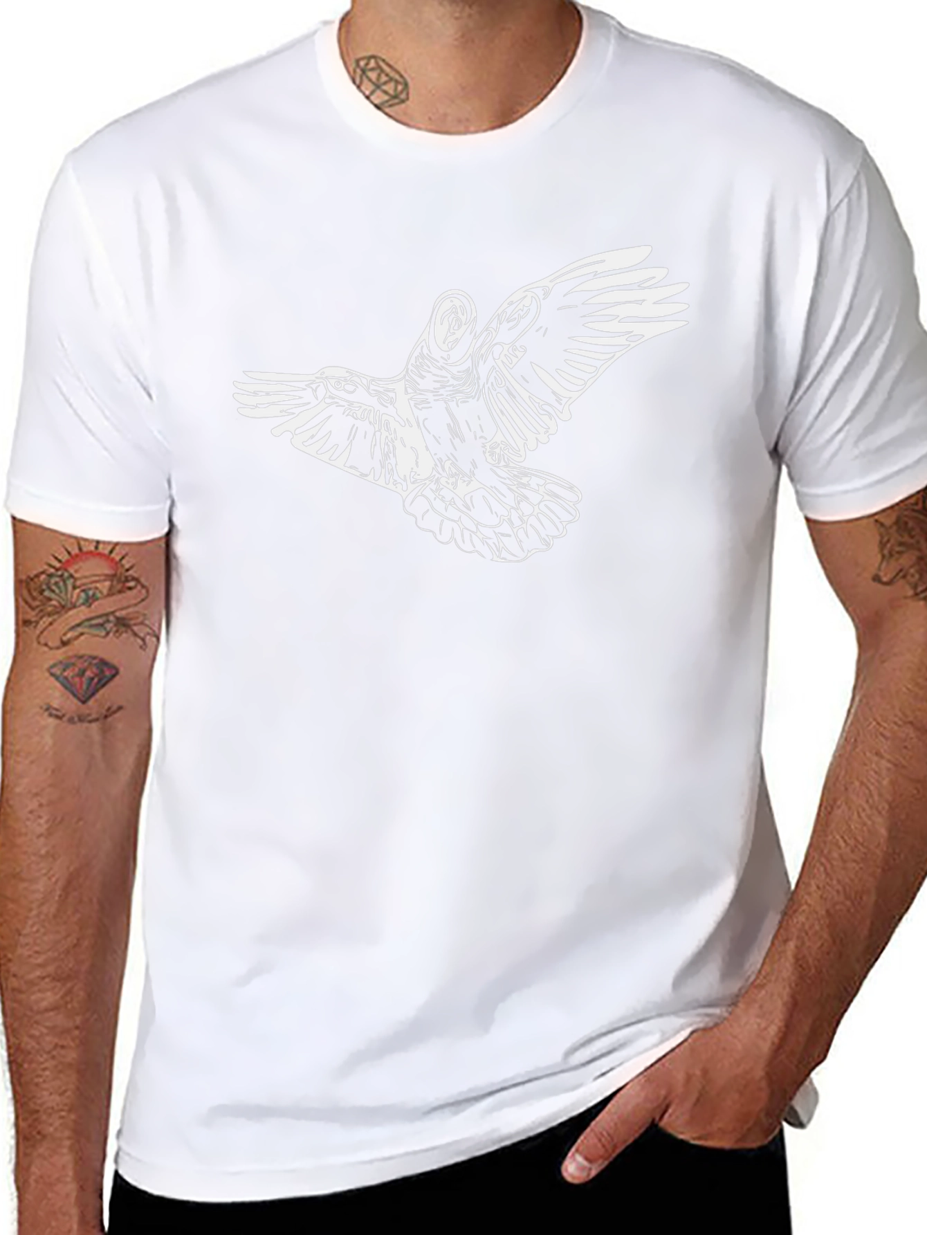 Raven Graphic Print T-Shirt - Stylish & Unique Design