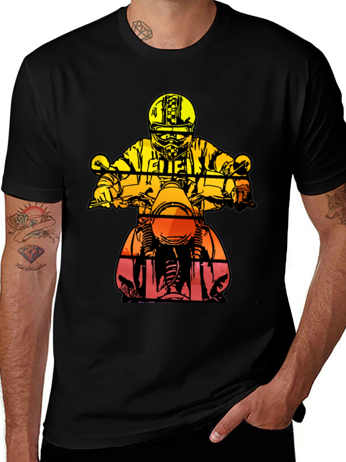 Motorcycle Rider Graphic Tee