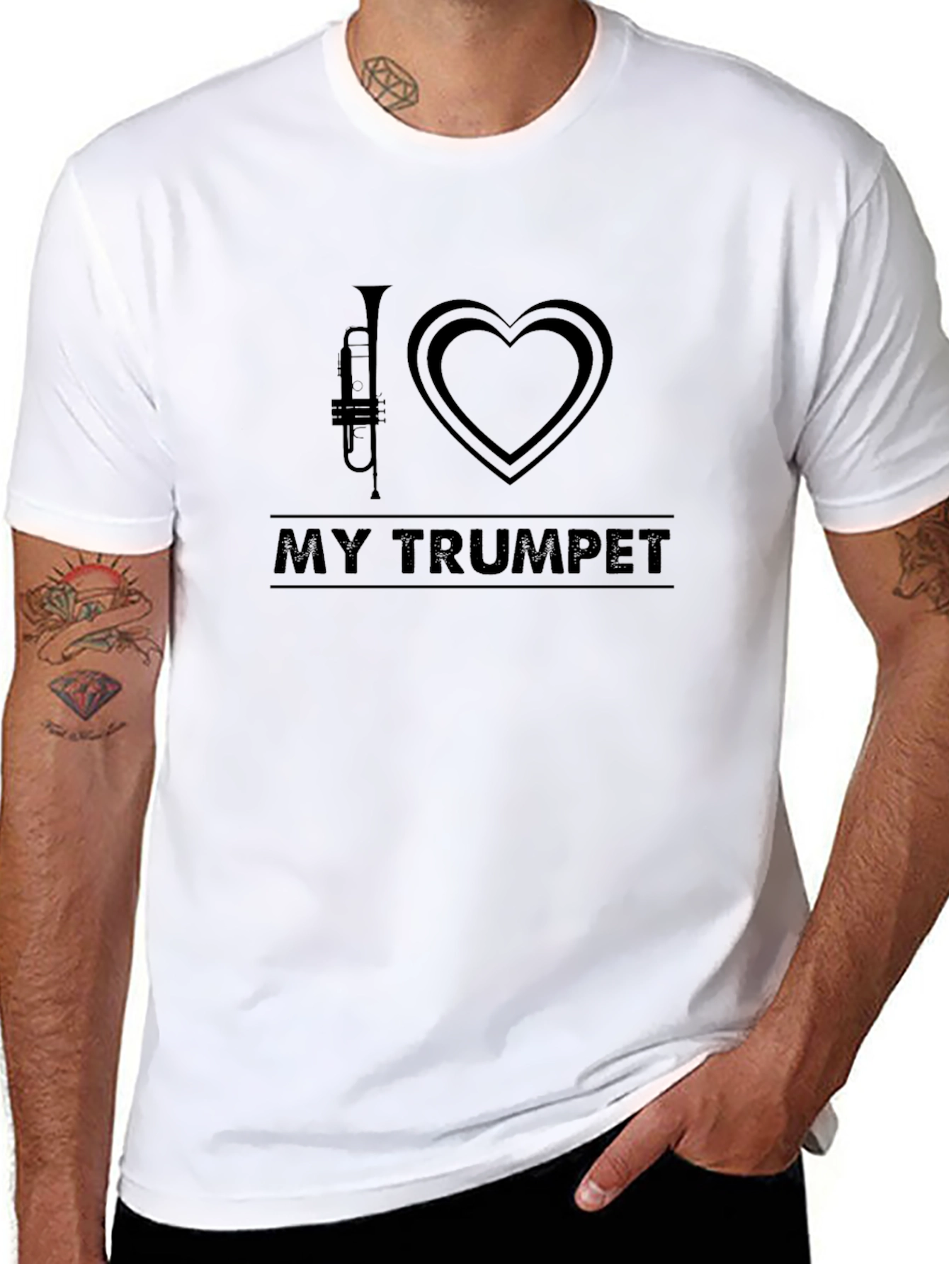I Love My Trumpet T-Shirt - Musicians Tee