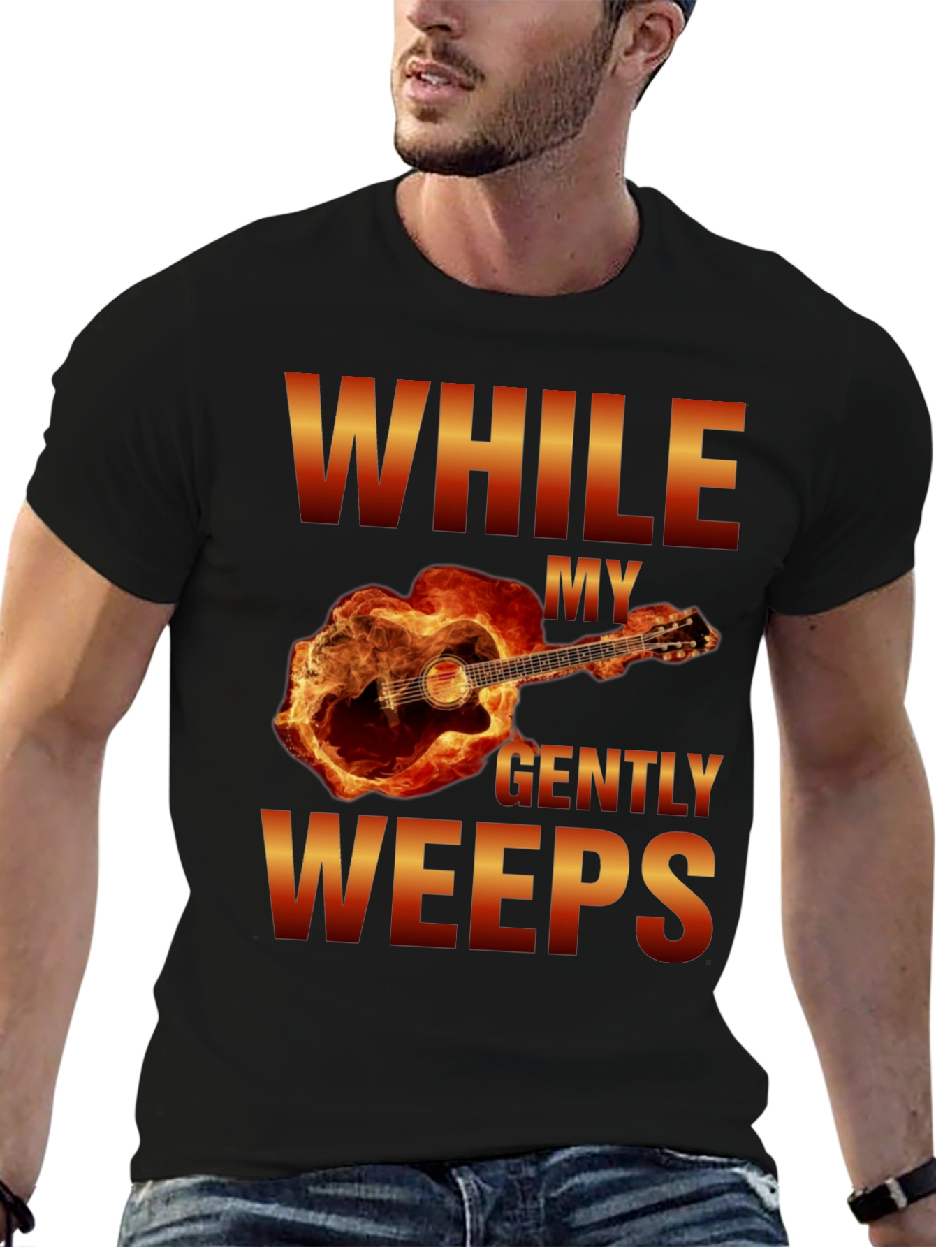 While My Guitar Gently Weeps T-Shirt