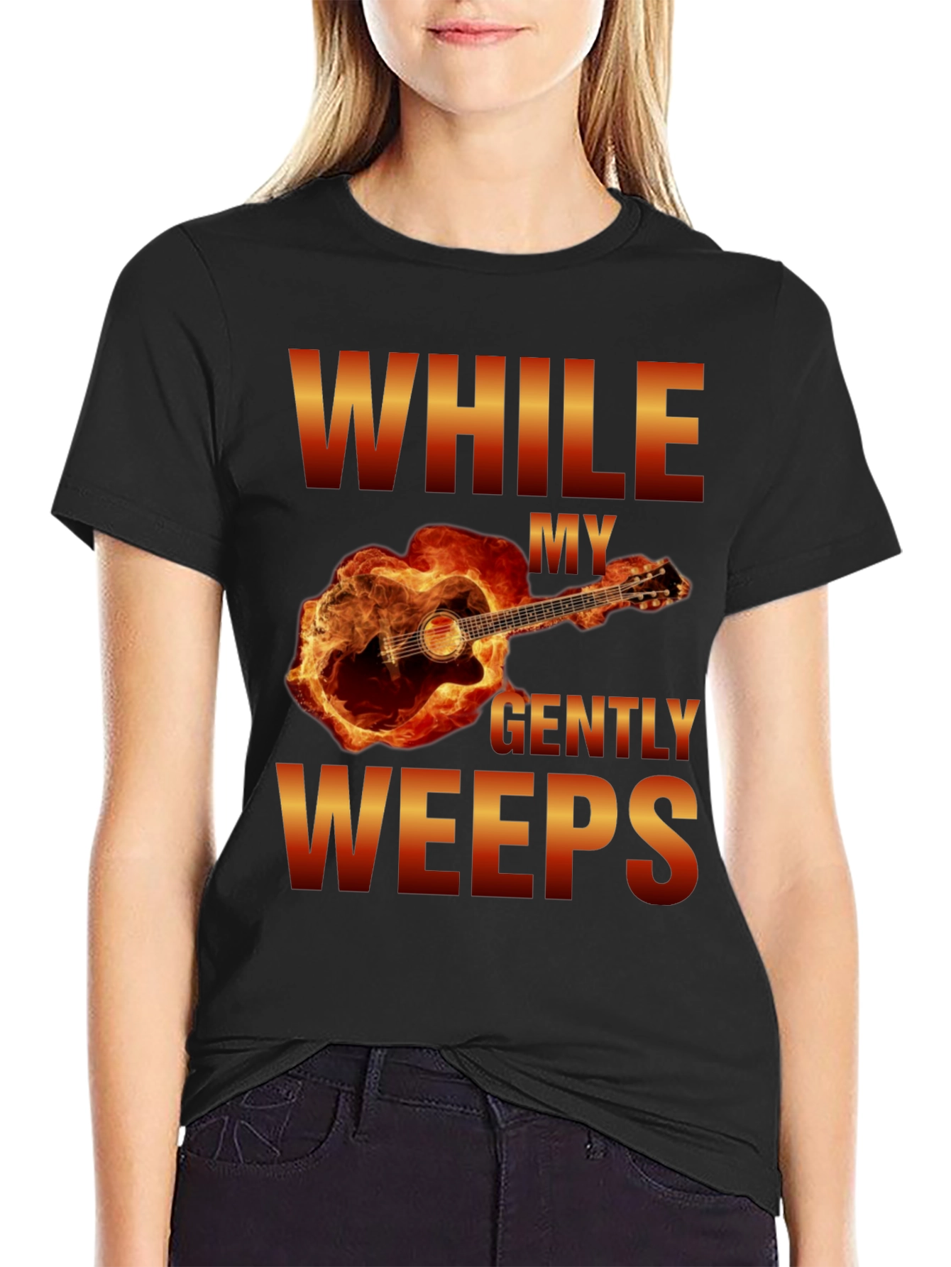 While My Guitar Gently Weeps T-Shirt