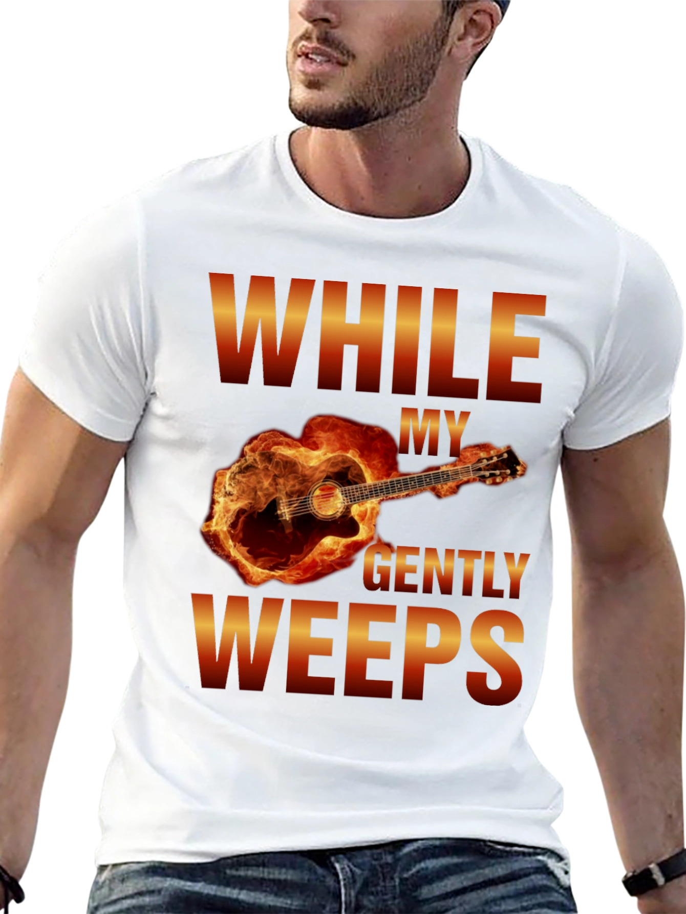 While My Guitar Gently Weeps T-Shirt