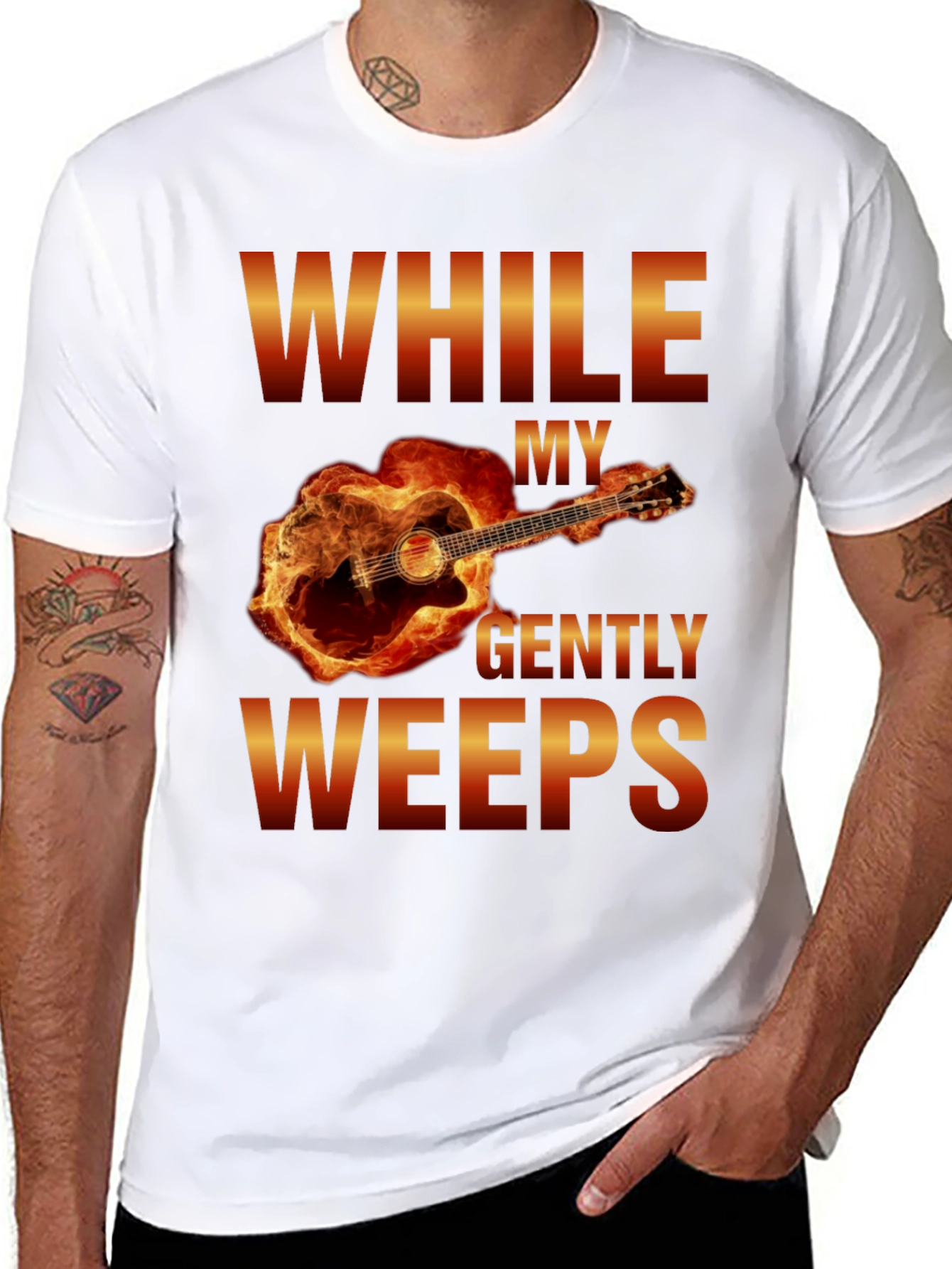 While My Guitar Gently Weeps T-Shirt