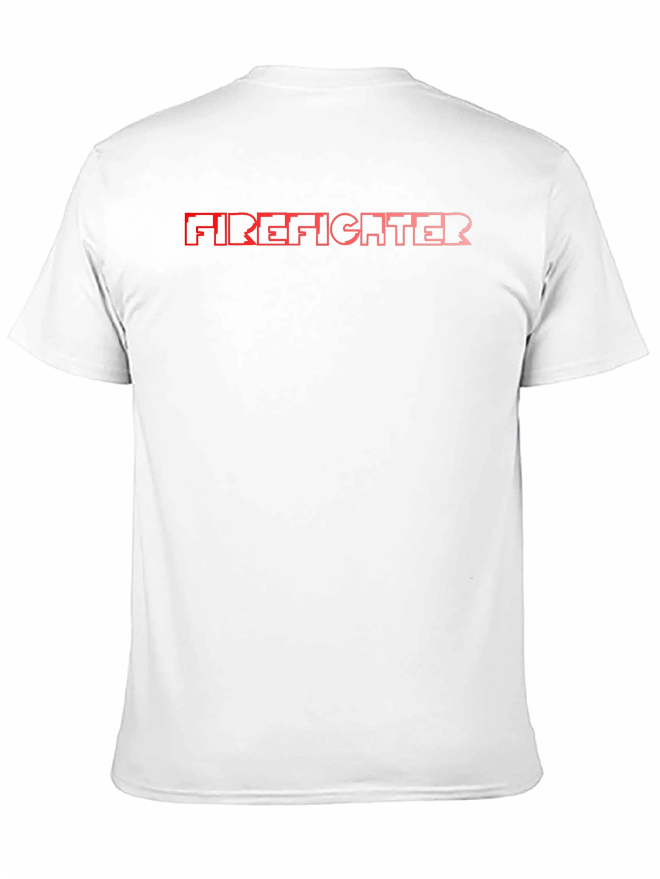 Firefighter Graphic Print Black T-Shirt