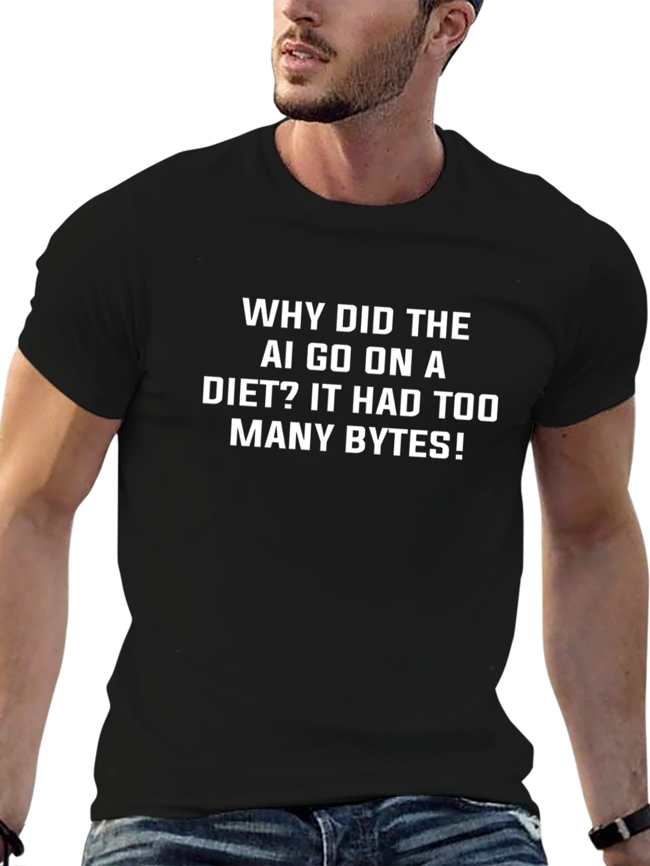 AI Humor T-Shirt - Funny Tech Diet Joke