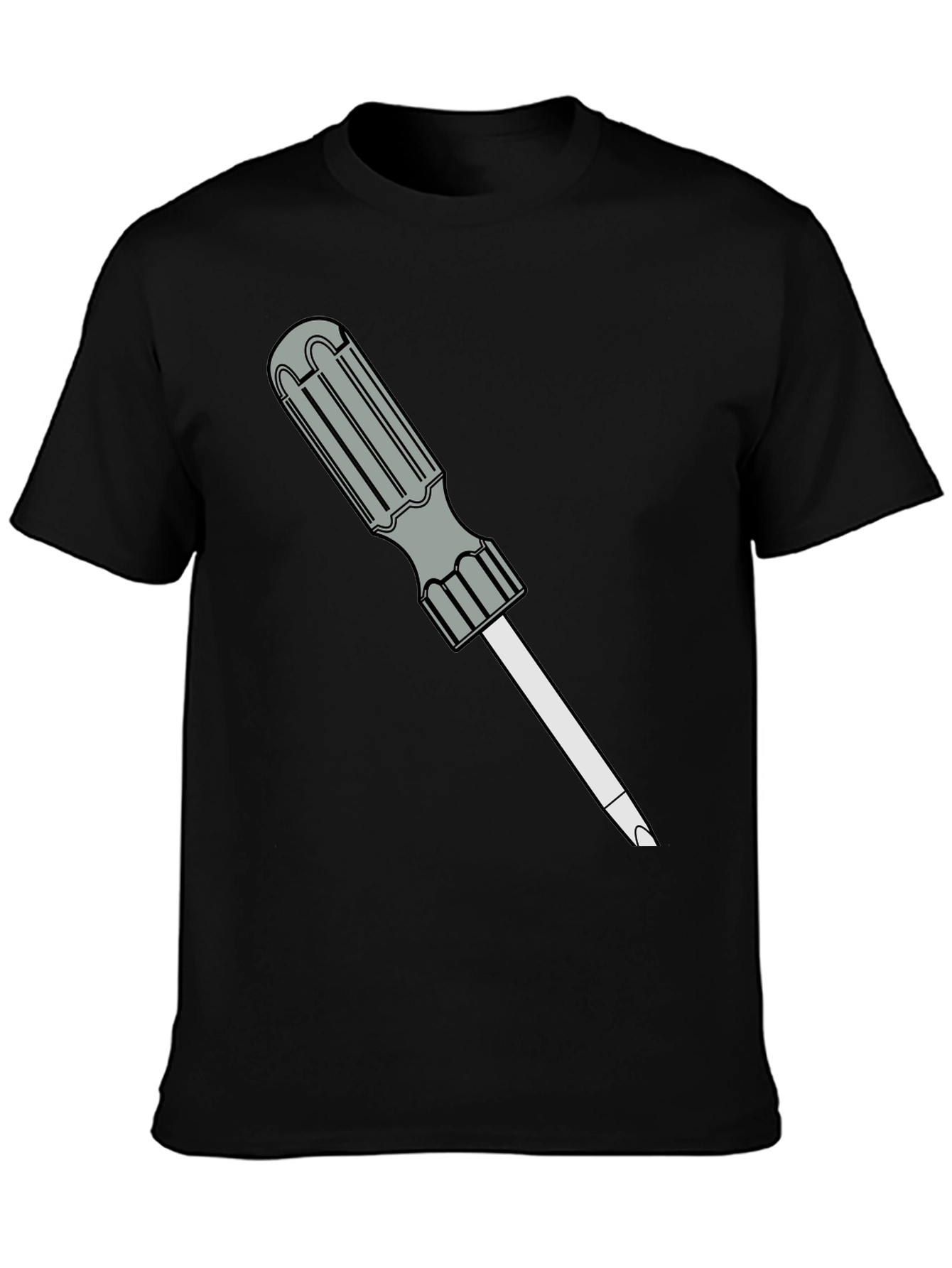 Screwdriver Graphic Black T-Shirt