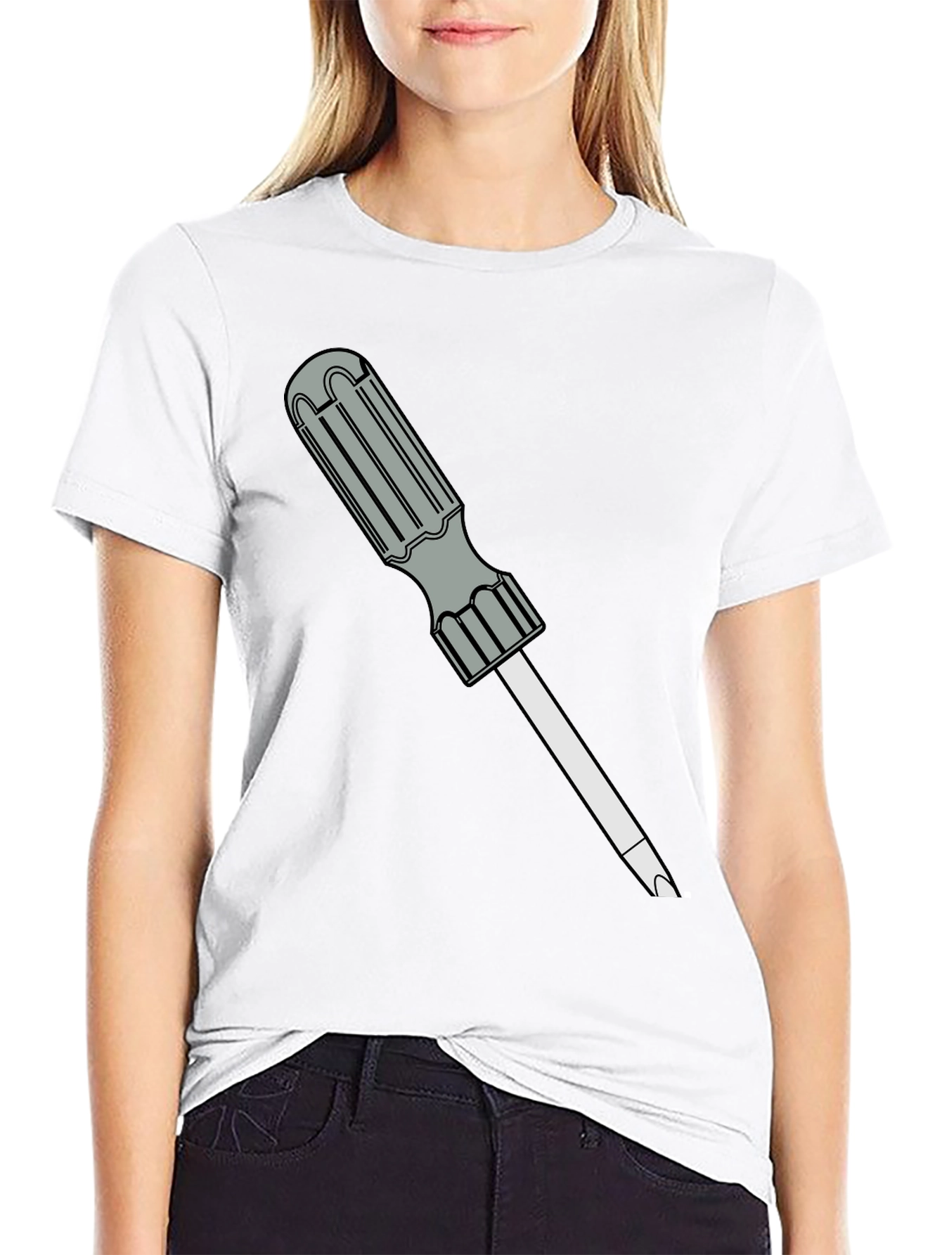 Screwdriver Graphic Black T-Shirt