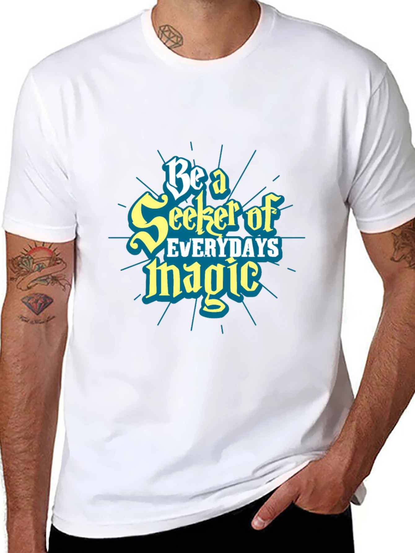 Seeker of Magic Graphic Tee - Black Cotton Shirt