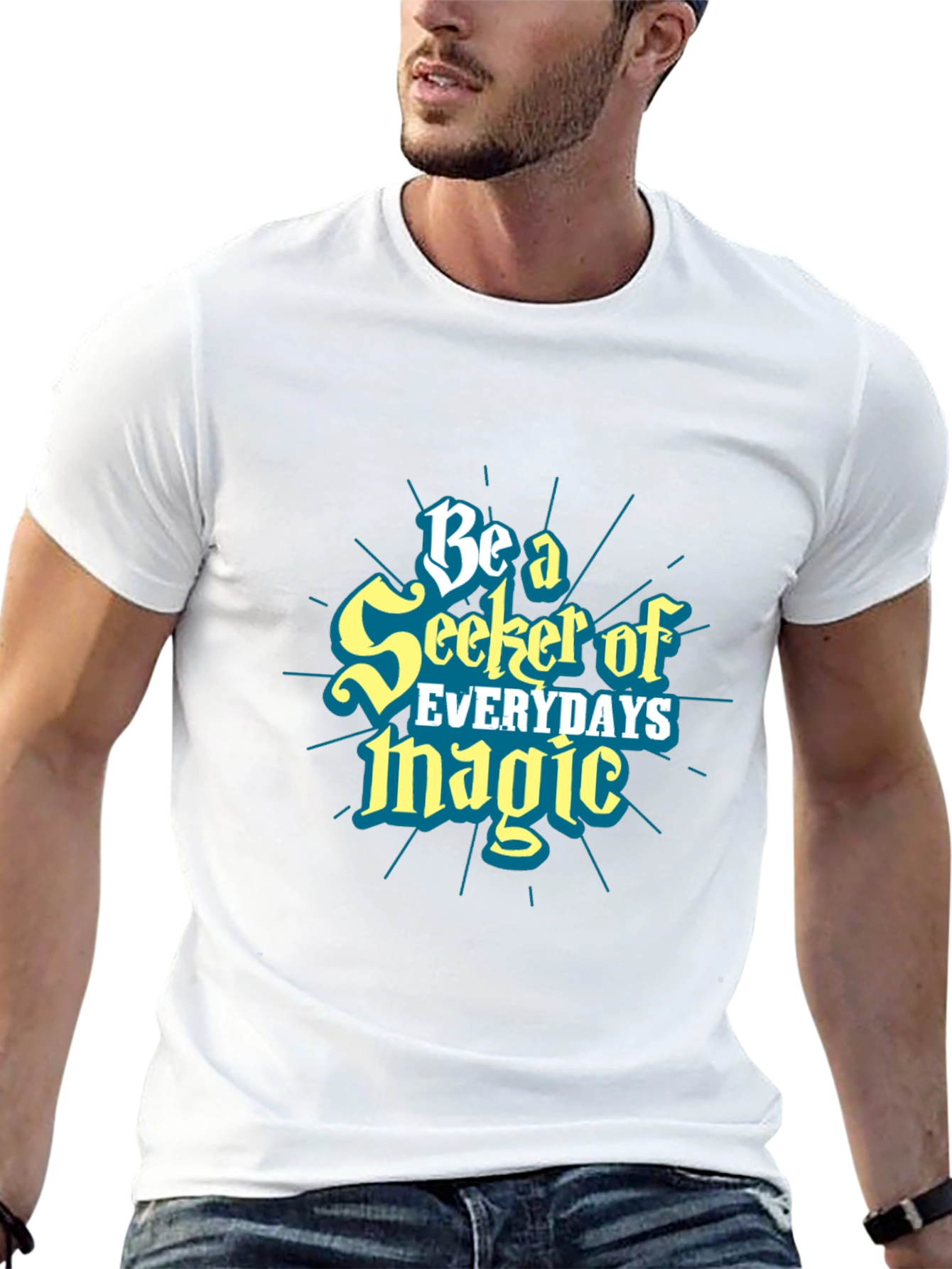 Seeker of Magic Graphic Tee - Black Cotton Shirt
