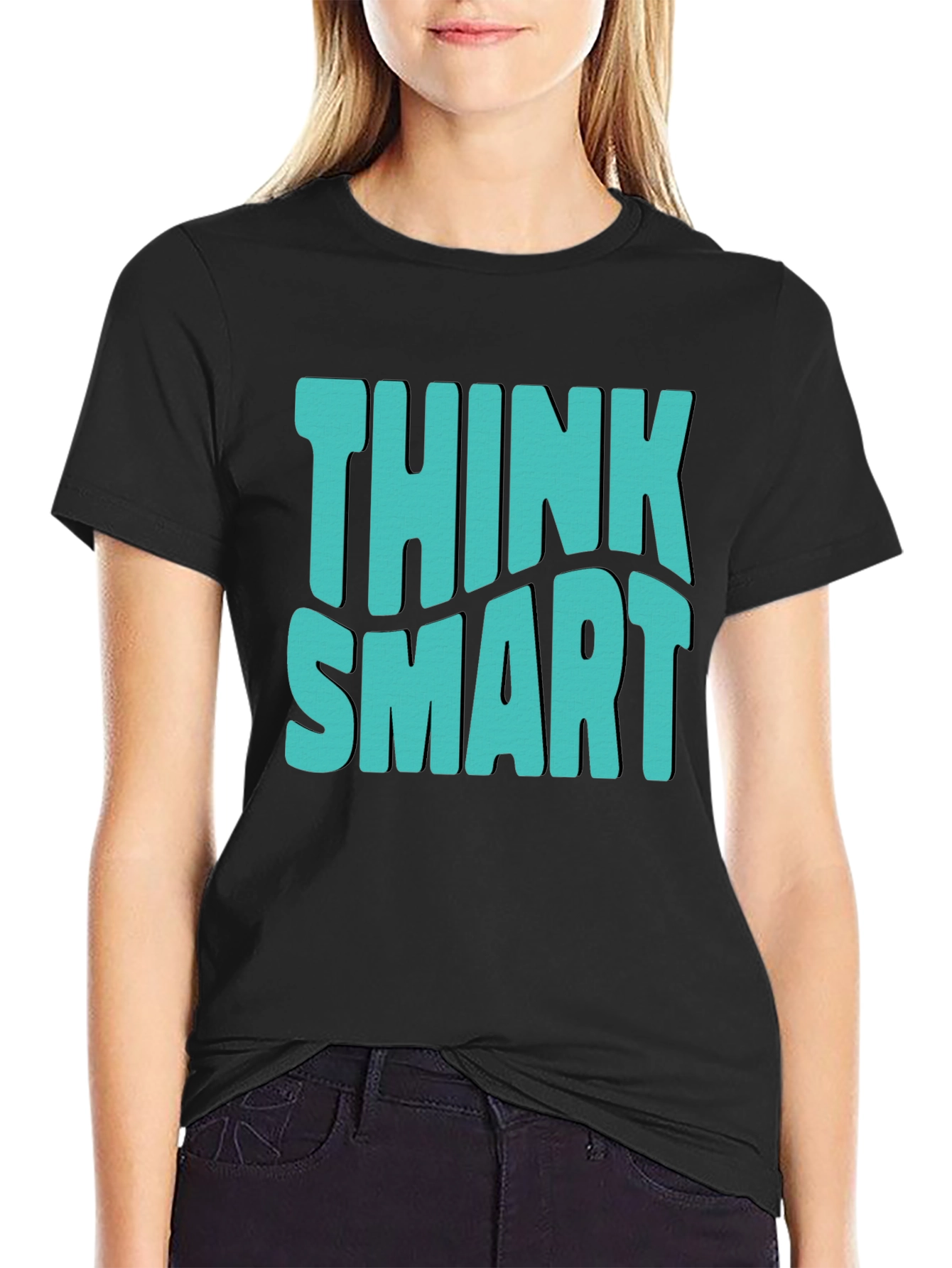 Think Smart Graphic Tee - Mens Casual T-Shirt